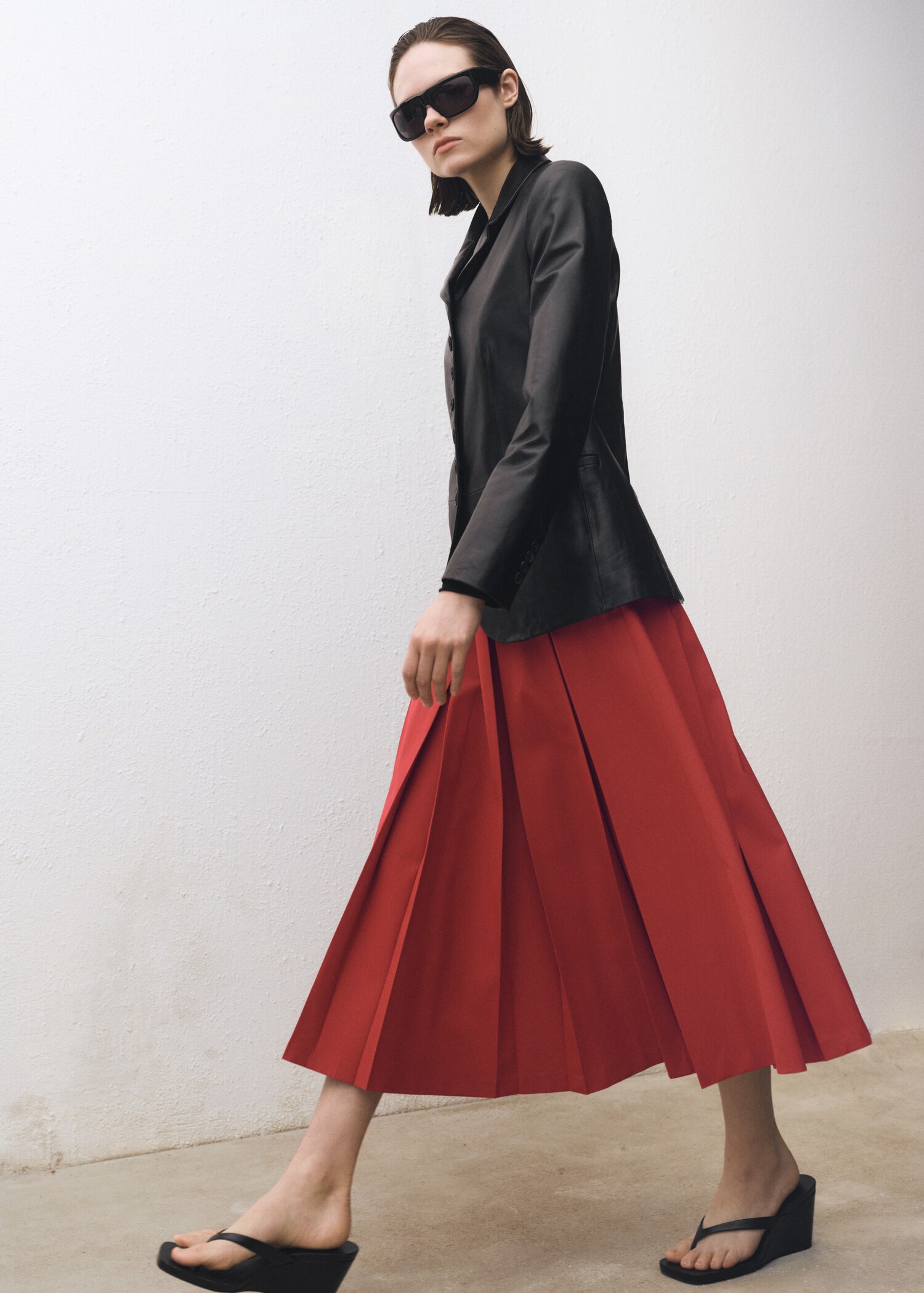Wool-blend pleated skirt - Details of the article 2