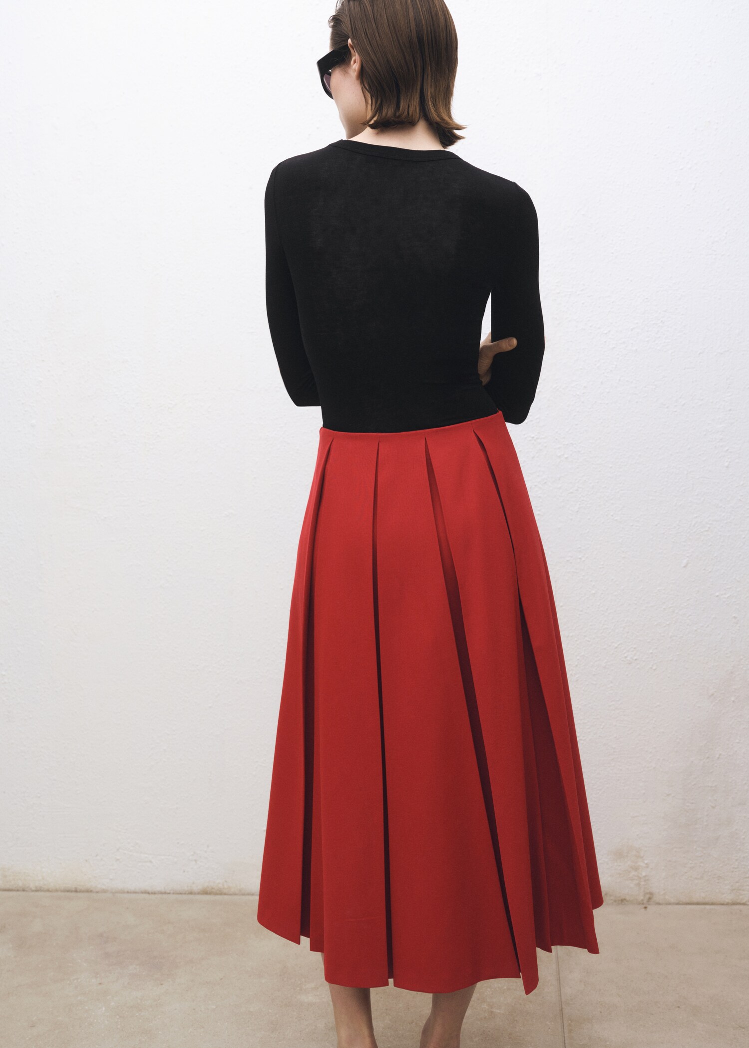 Wool-blend pleated skirt - Reverse of the article