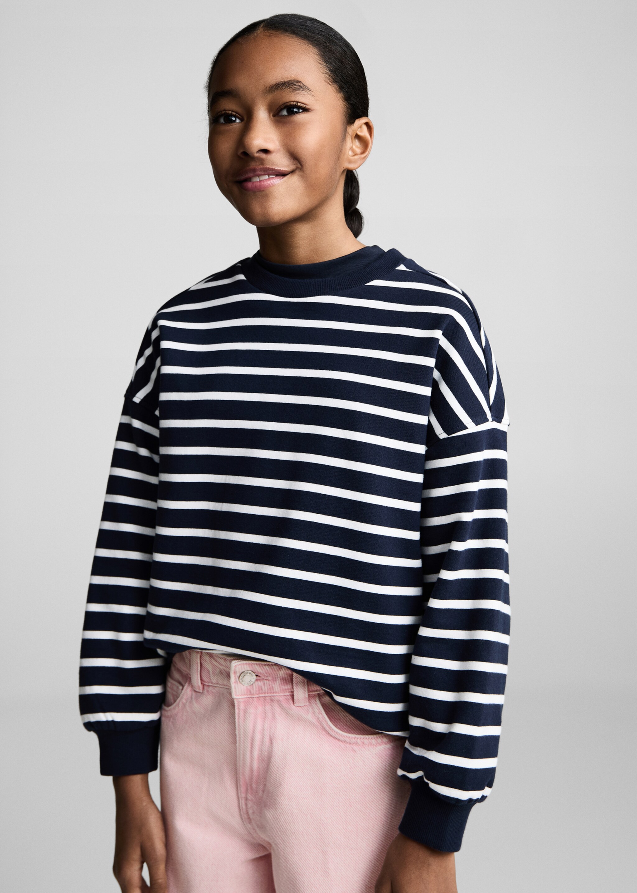 Jeans wide leg - Plano medio, Rosa. Ref: 87085138-00.