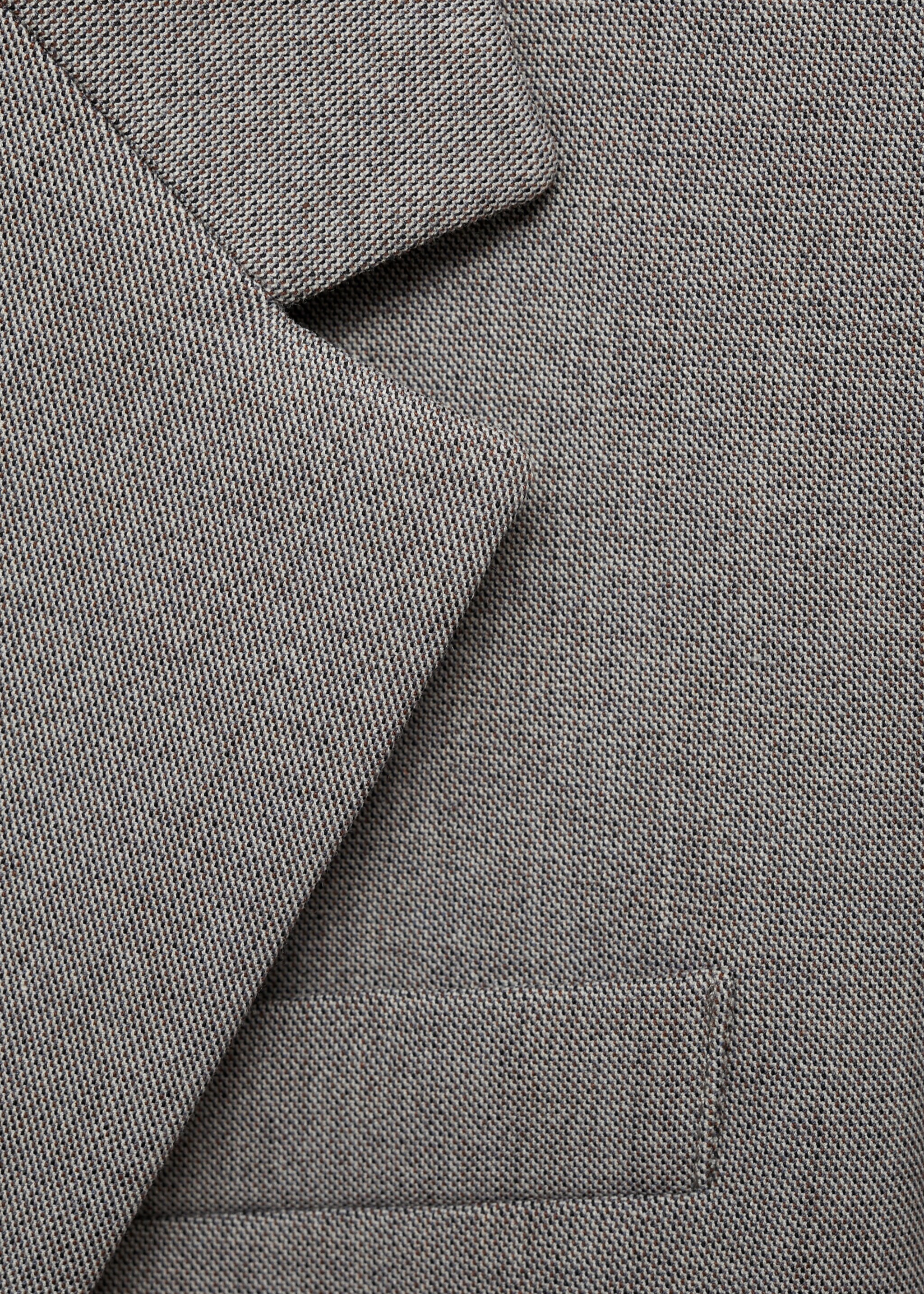 Gerader Blazer mit Pattentaschen - Detail des Artikels 8, Grau. Ref: 87085139-00.