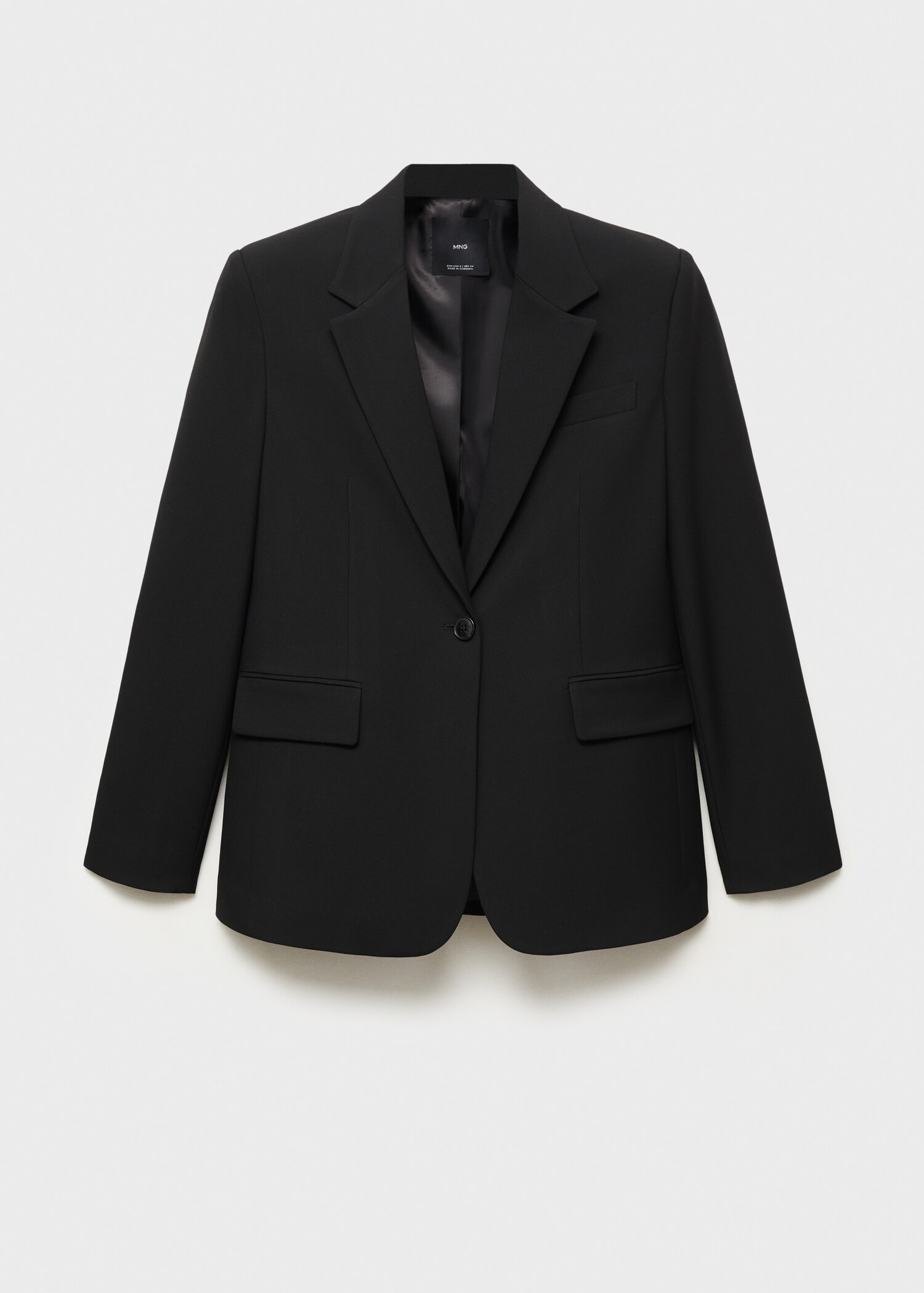 Gerader Blazer mit Pattentaschen - Artikel ohne Model