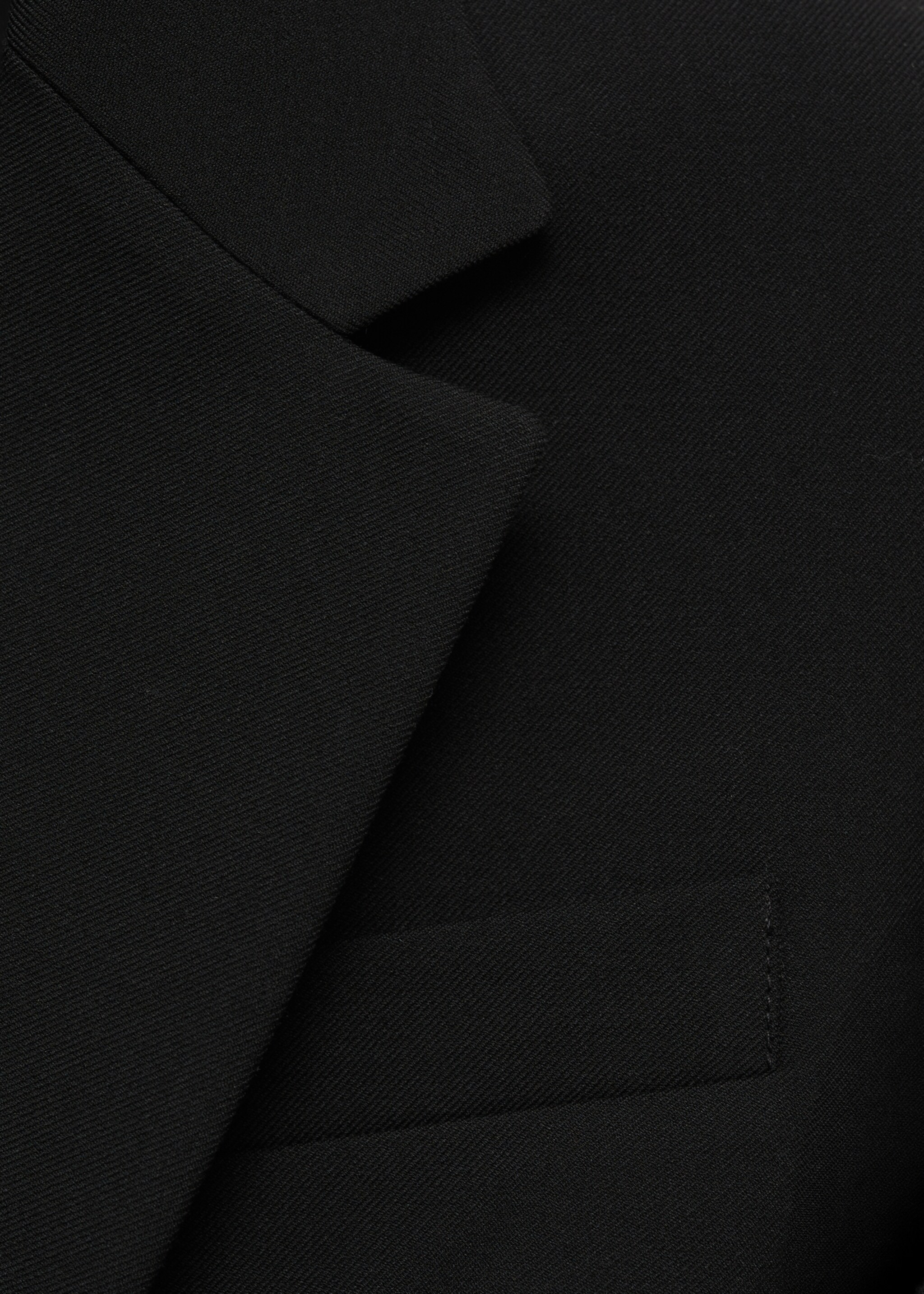 Ίσιο blazer με τσέπες με καπάκι - Λεπτομέρεια του προϊόντος 0, Μαύρο. Ref: 87085139-00.