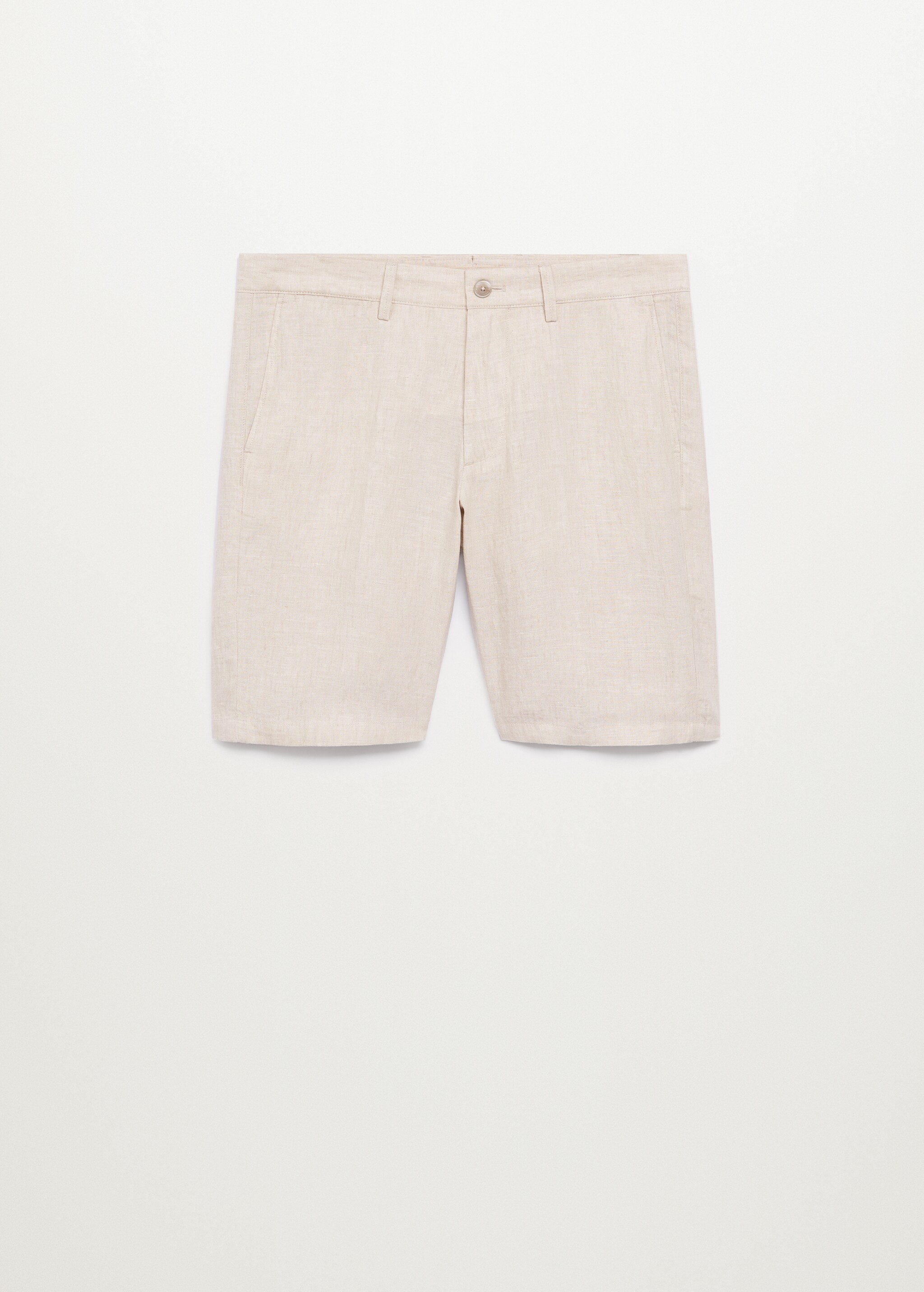 Linen chino Bermuda shorts - Article without model