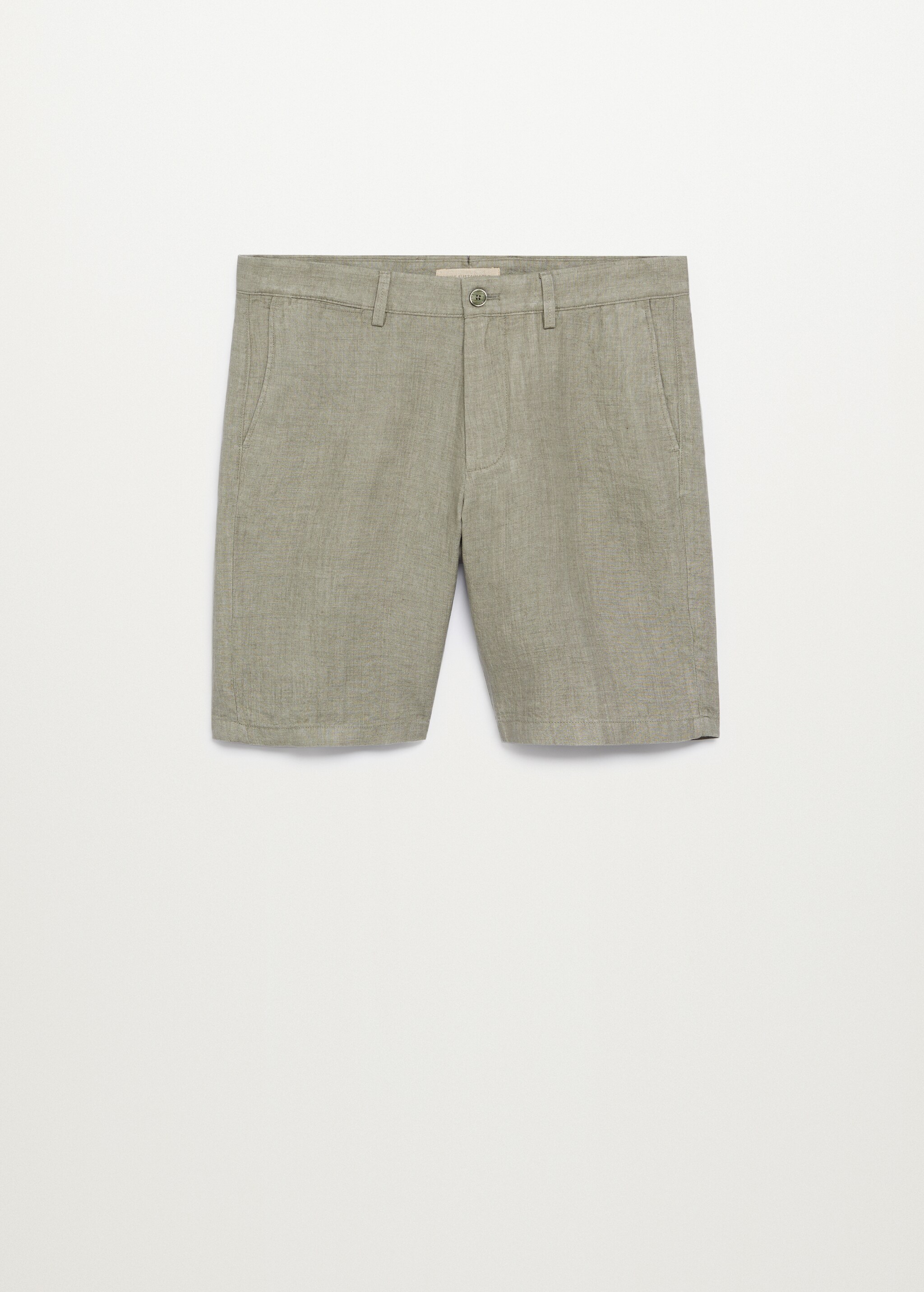 Linen chino Bermuda shorts - Article without model