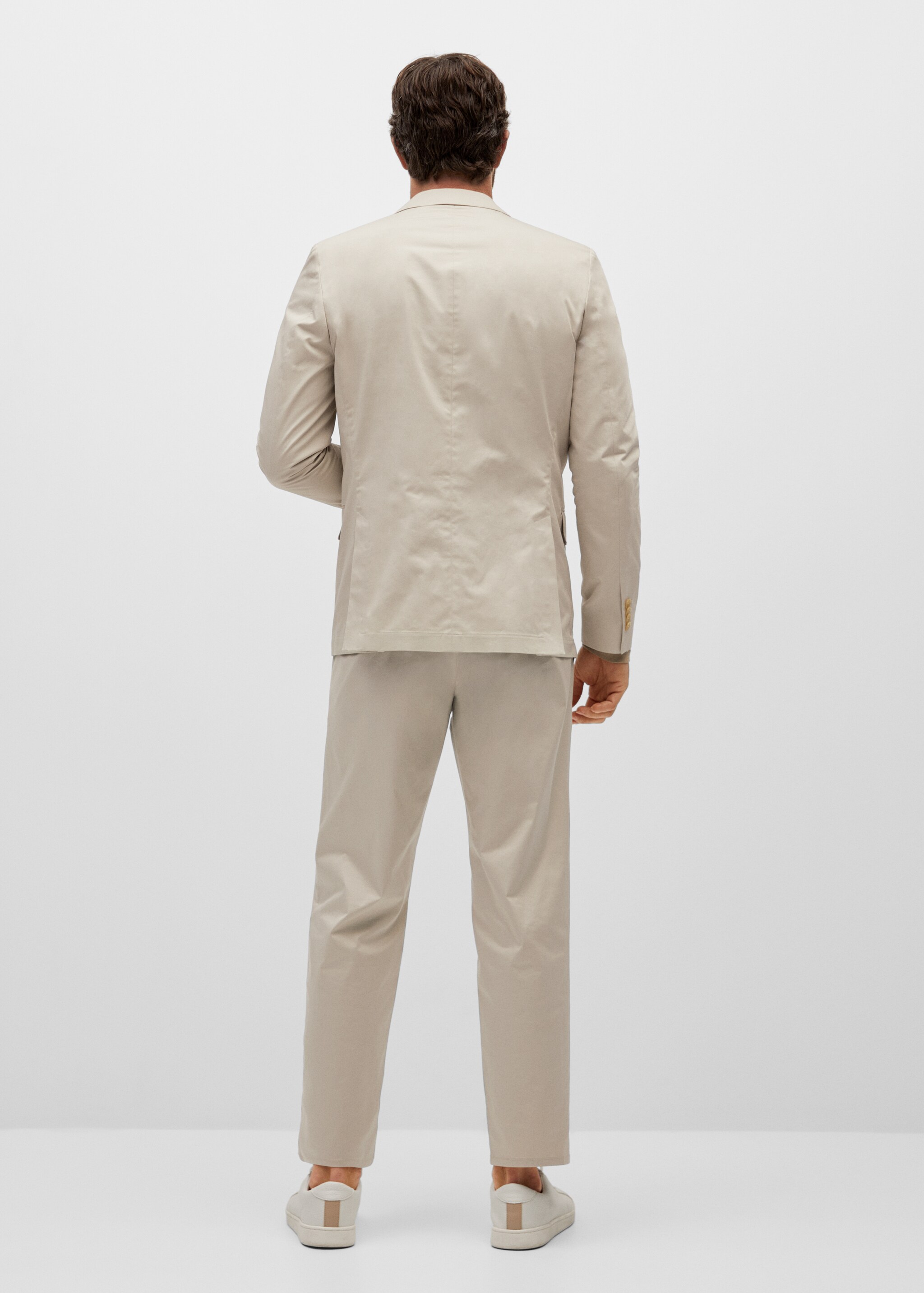 Americana slim fit algodón  - Reverso del artículo