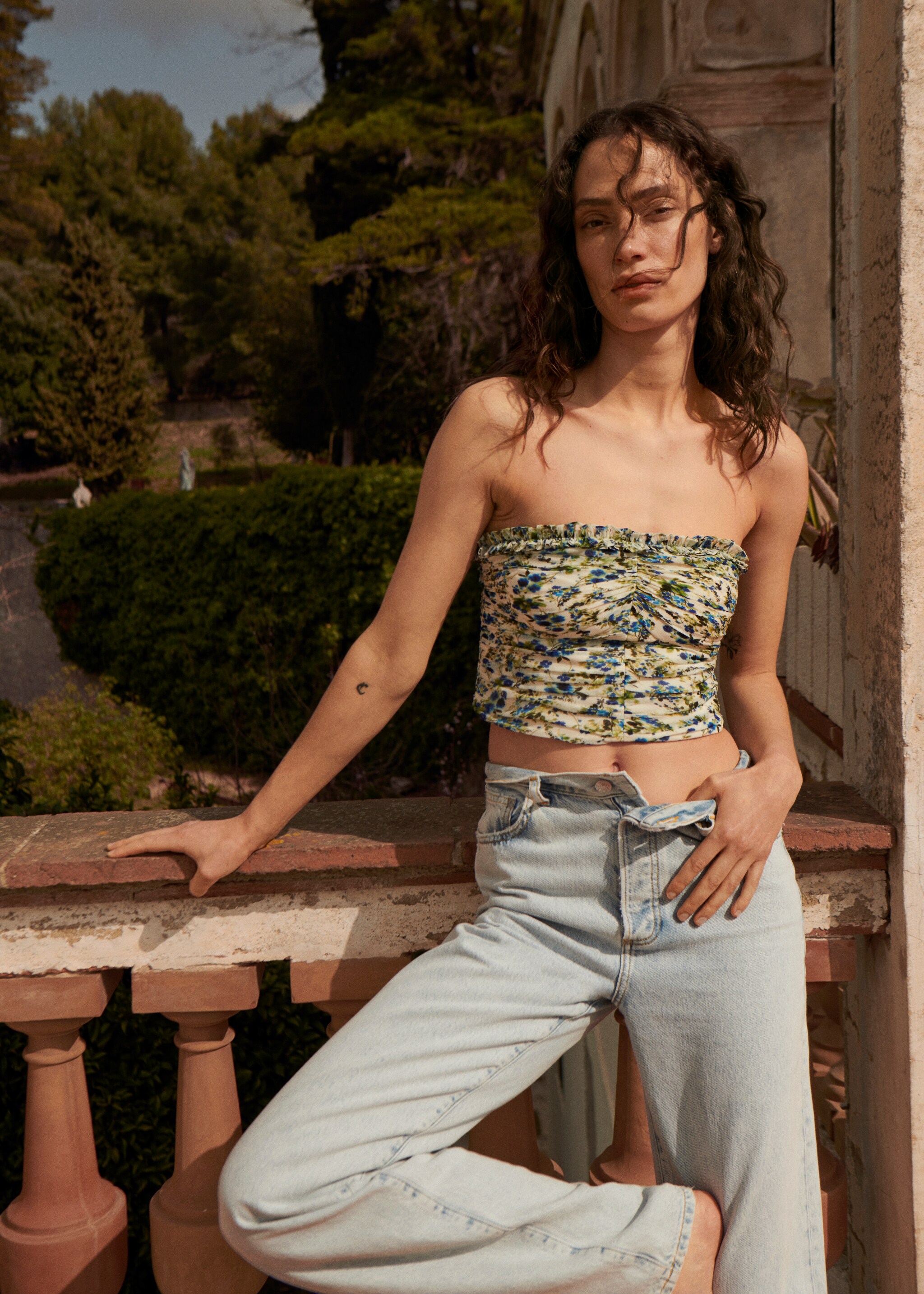 Top fruncido estampado - Detalle del artículo 4
