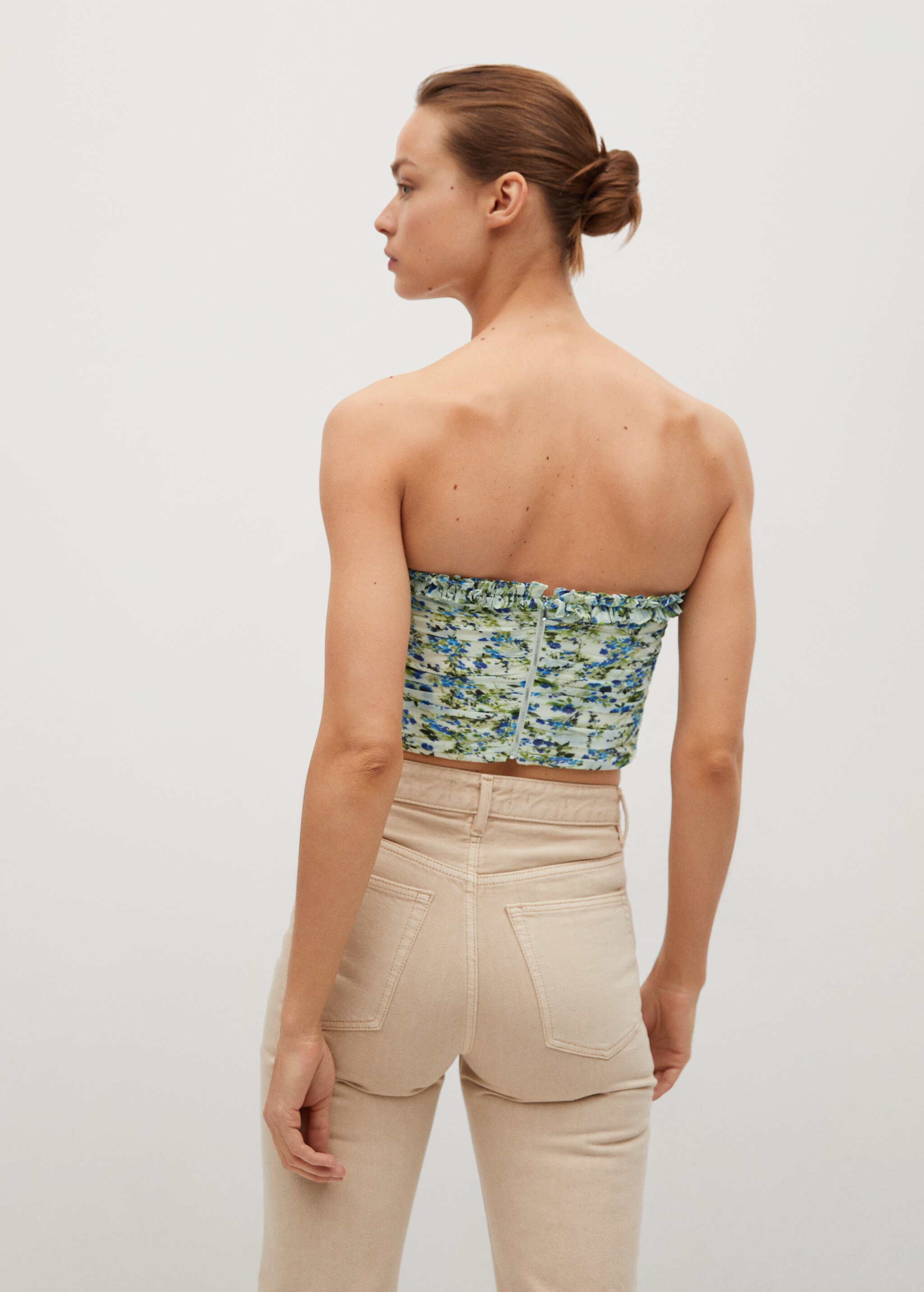 Top fruncido estampado - Reverso del artículo
