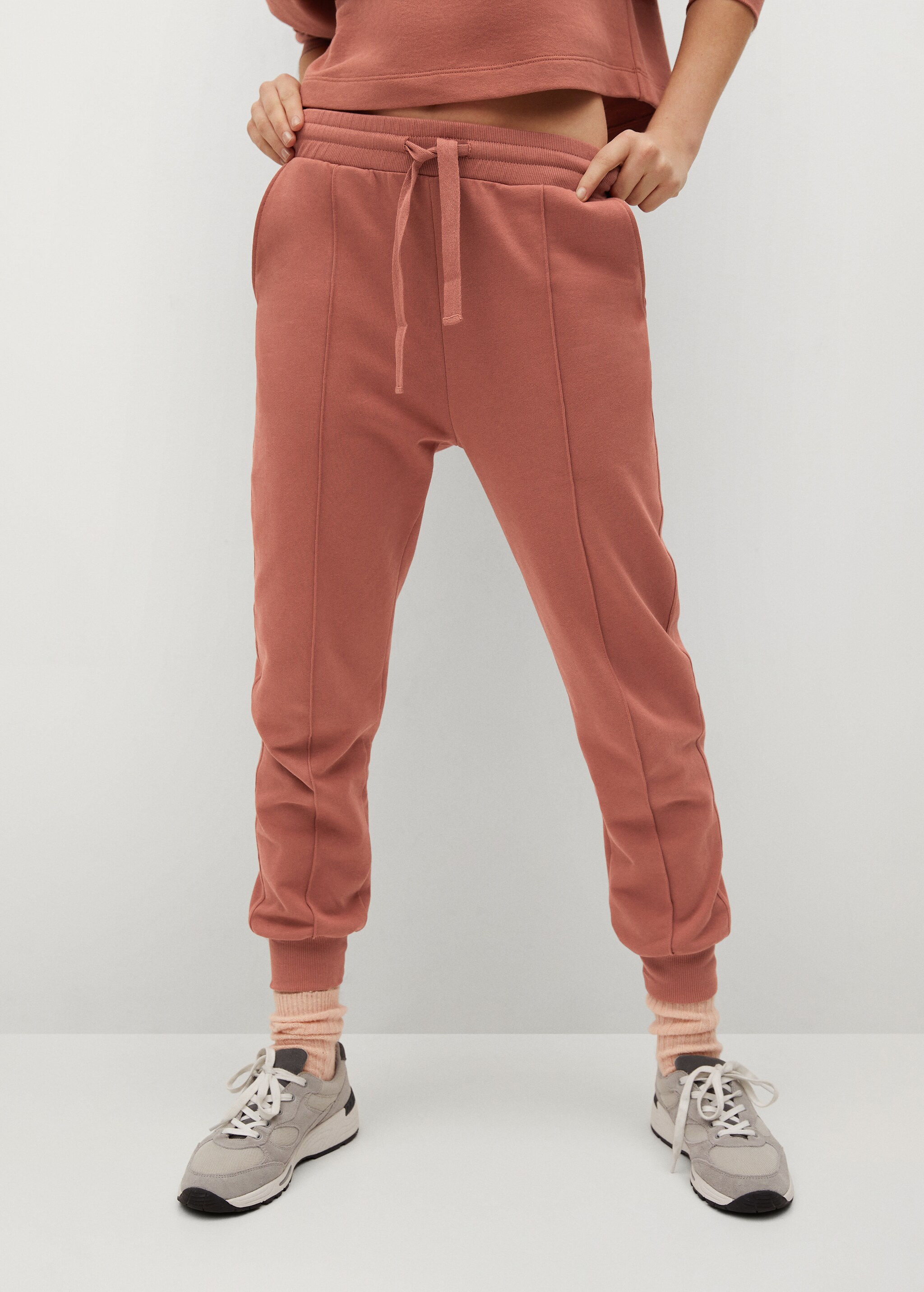 Pantalón jogger algodón sostenible - Plano medio
