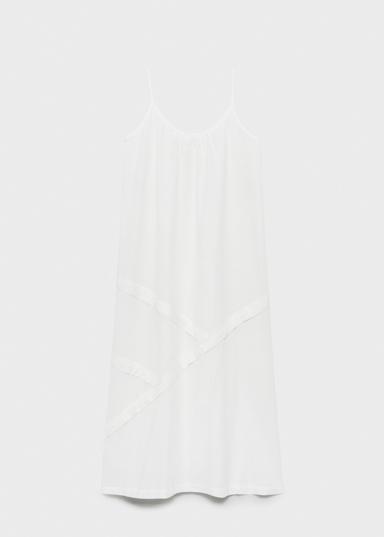 Bavlněná noční košile na ramínka - Zboží bez modelu