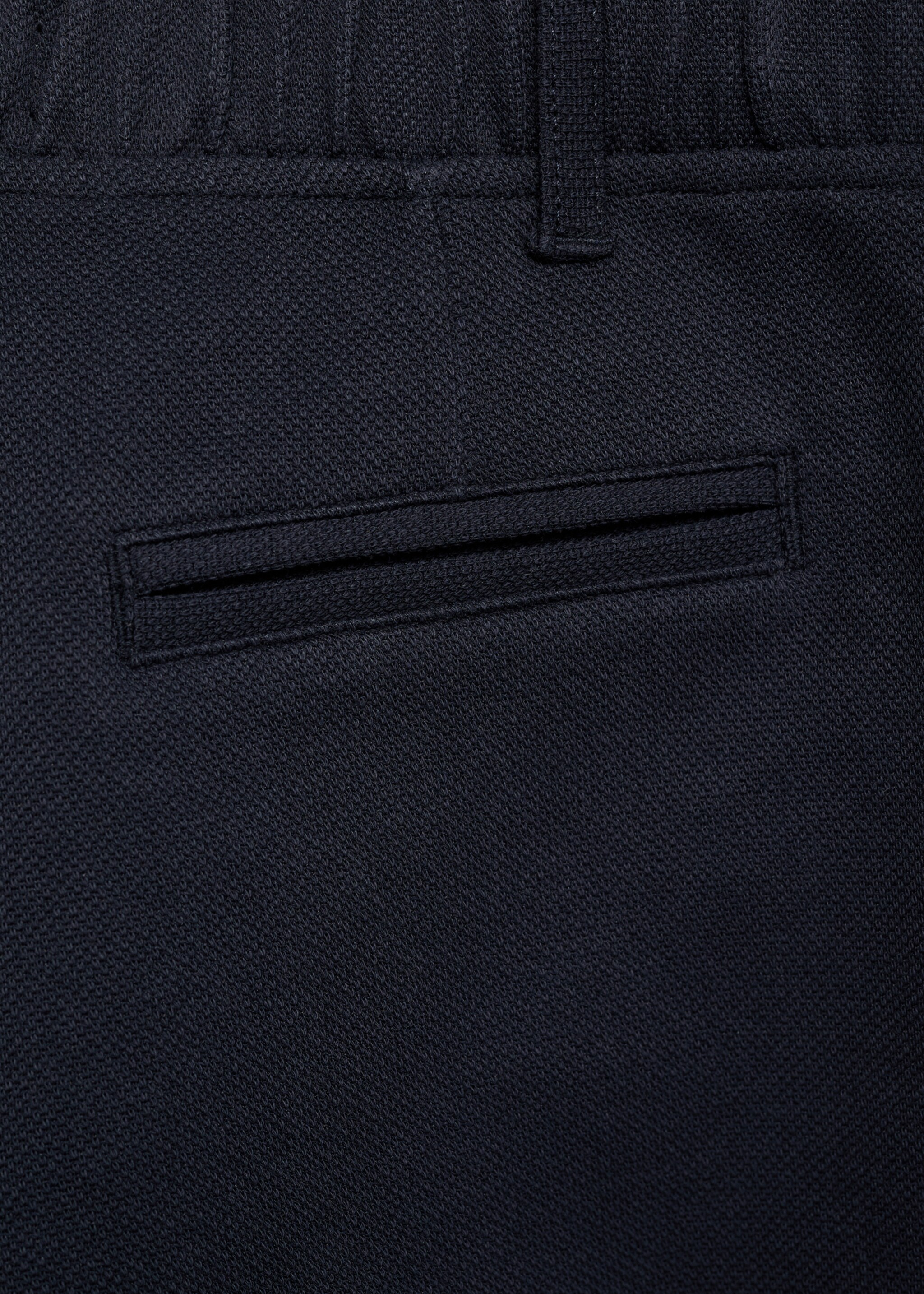 Slim-fit suit trousers - Details of the article 0, Dark Navy. Ref: 87085732-00.