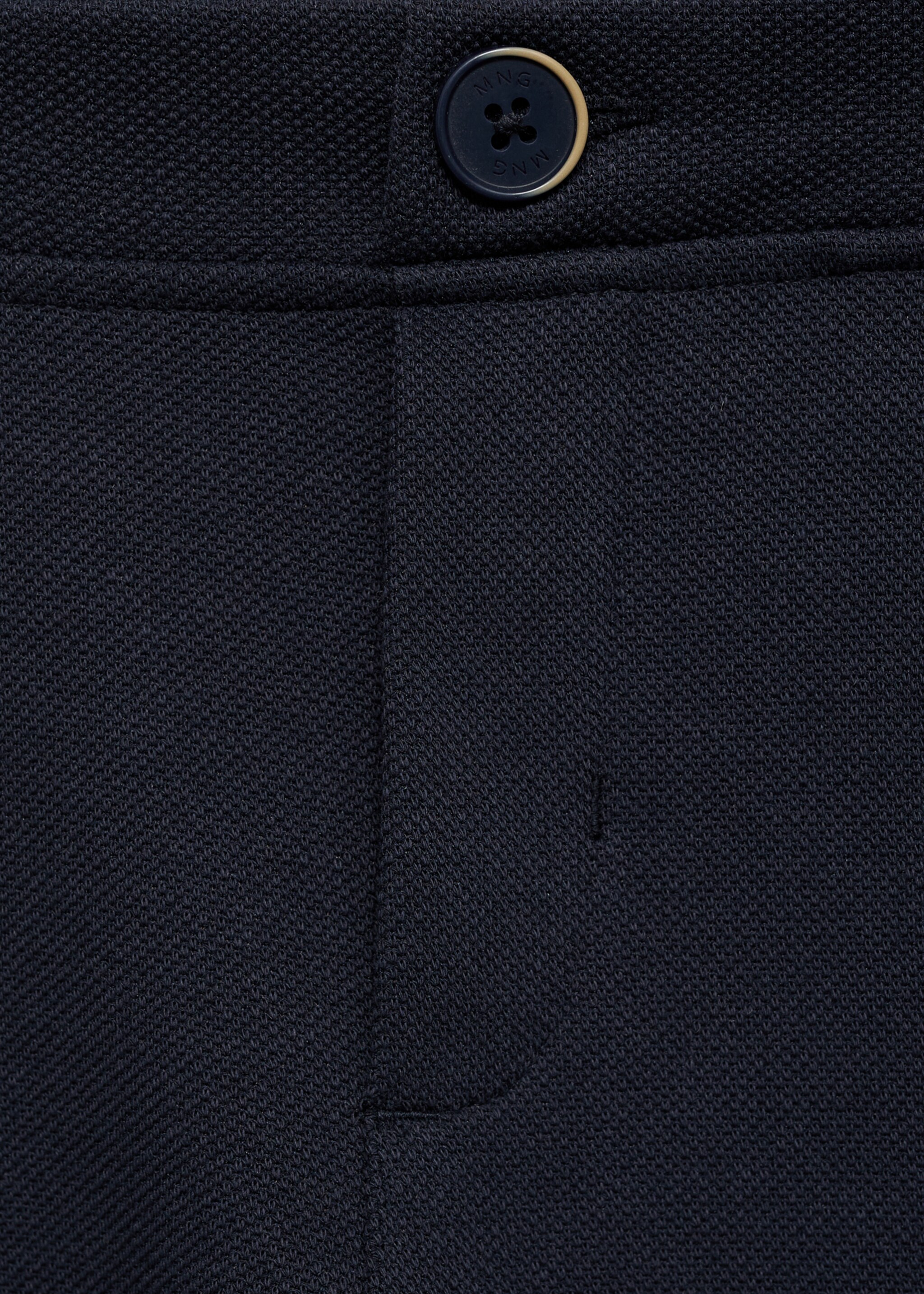Slim-fit suit trousers - Details of the article 8, Dark Navy. Ref: 87085732-00.