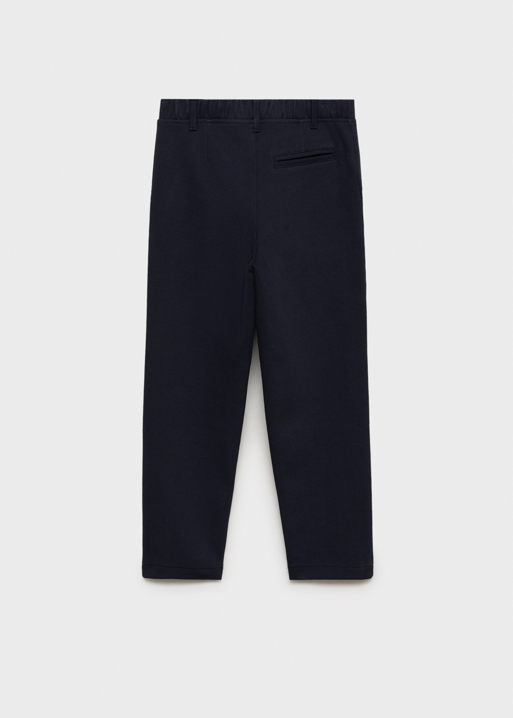 Slim-fit suit trousers - Reverse of the article, Dark Navy. Ref: 87085732-00.