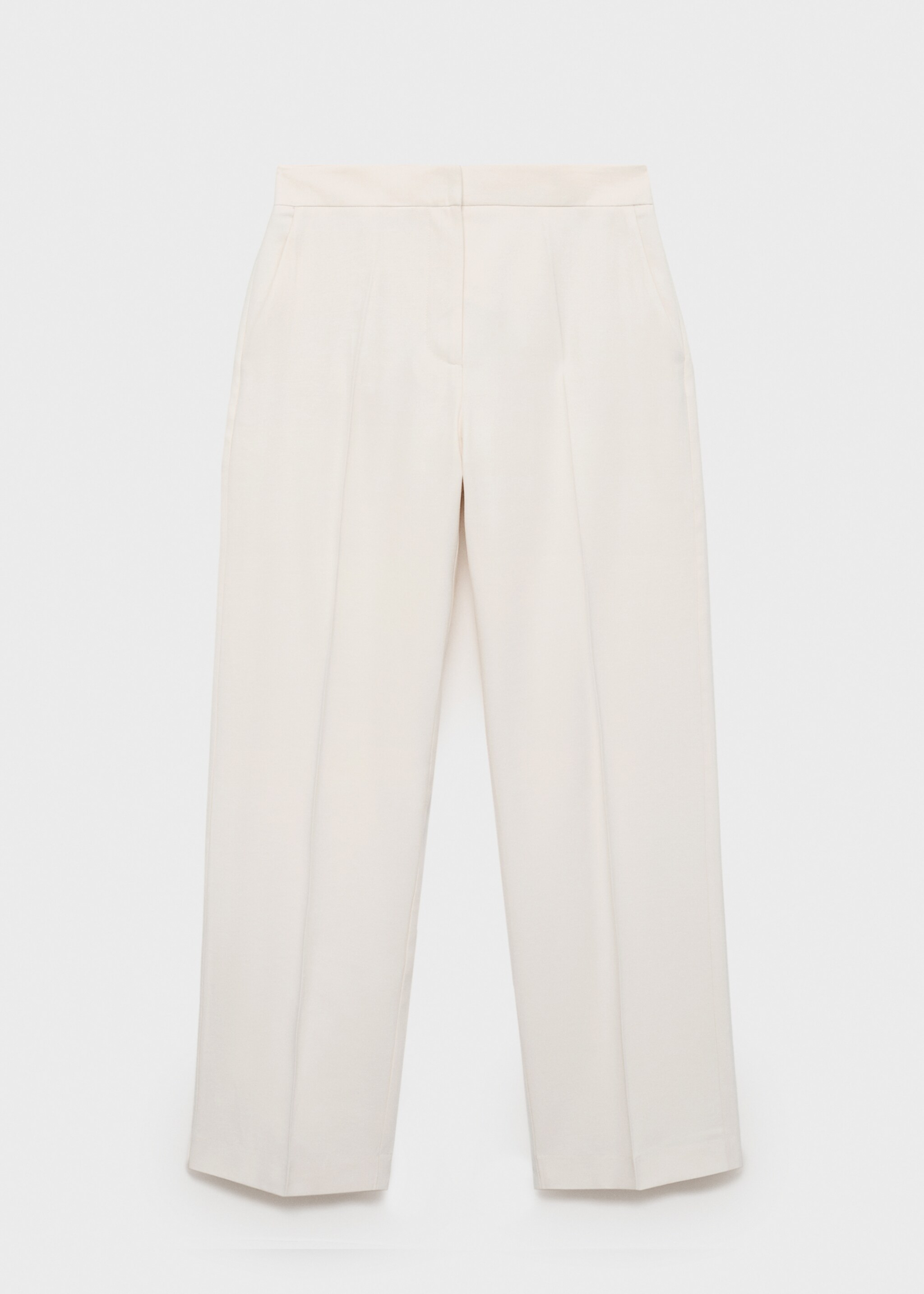 Gerade Anzughose - Artikel ohne Model, Ecru. Ref: 87085735-00.