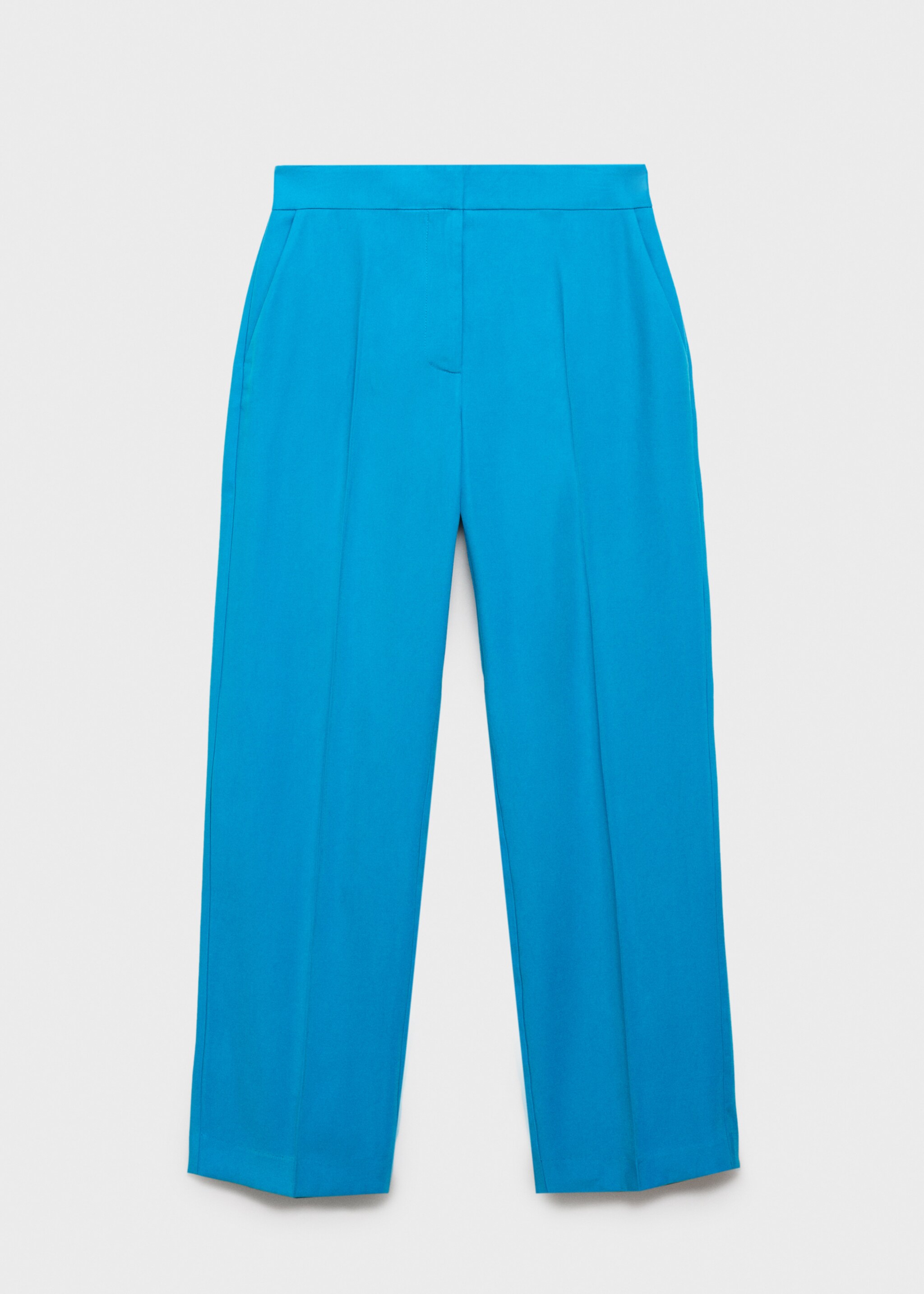 Straight suit trousers - Article without model, Blue. Ref: 87085735-00.