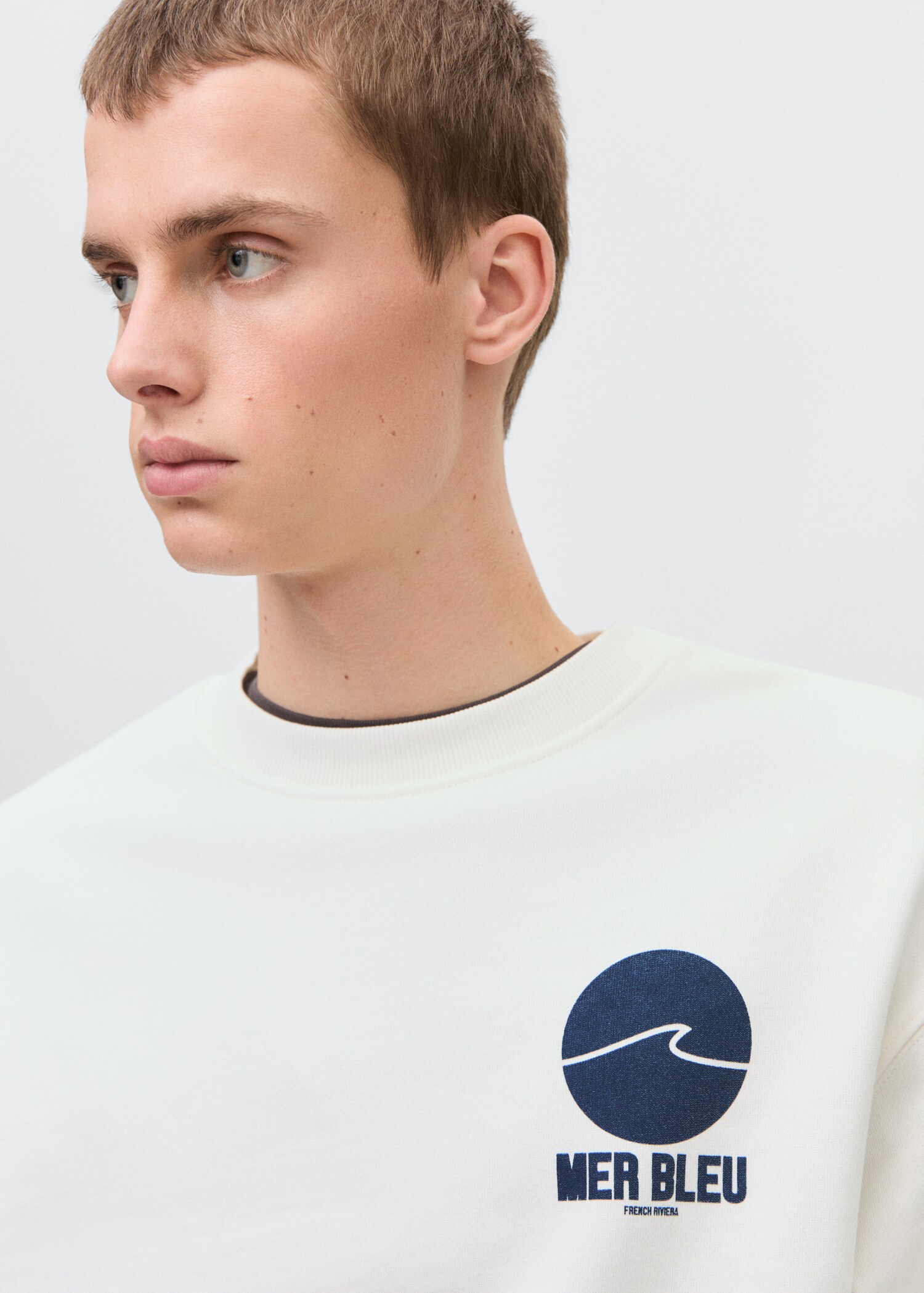 Bavlněná mikina s nápisem - Detail zboží 1