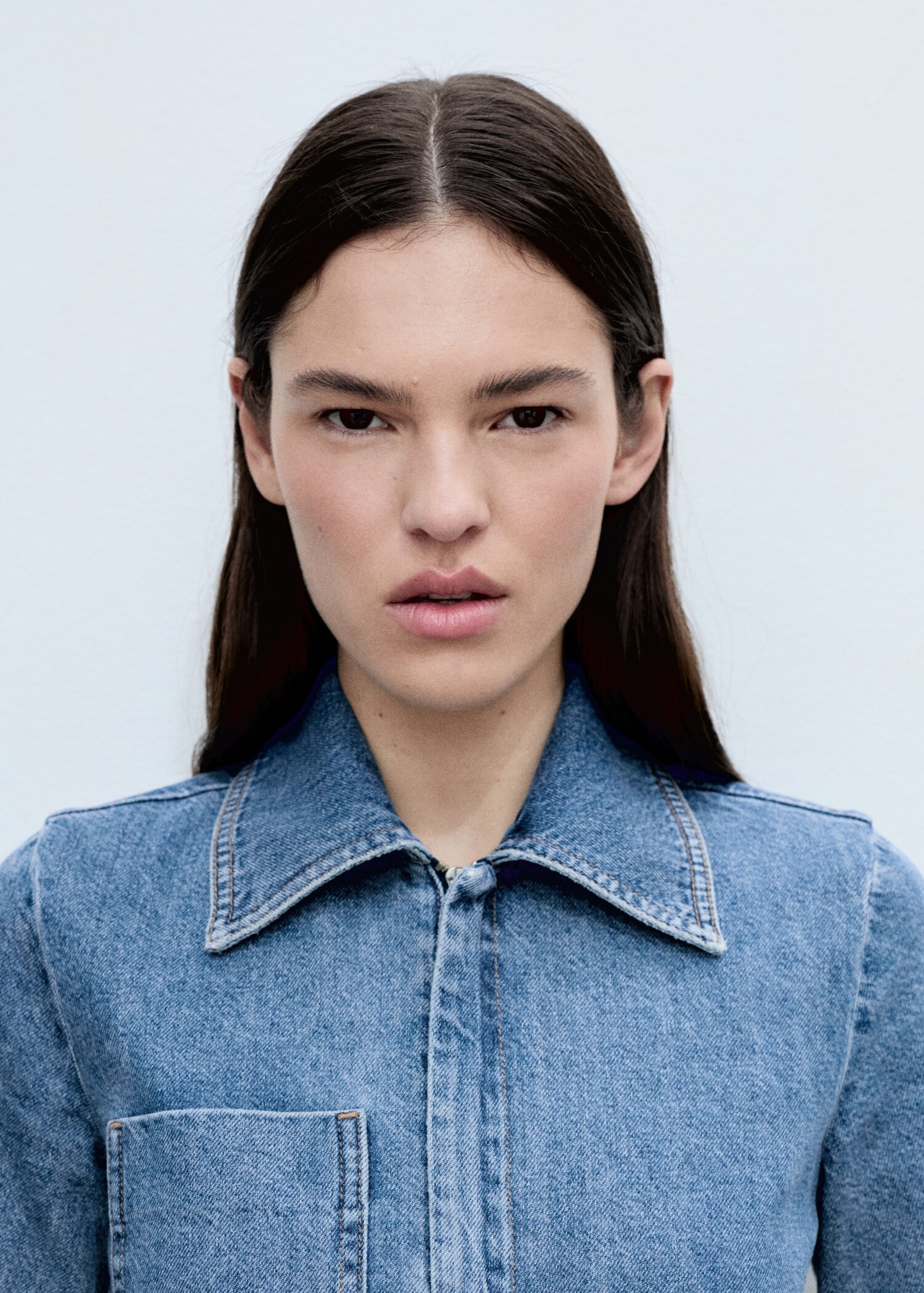 Denim jumpsuit belt - Details of the article 1