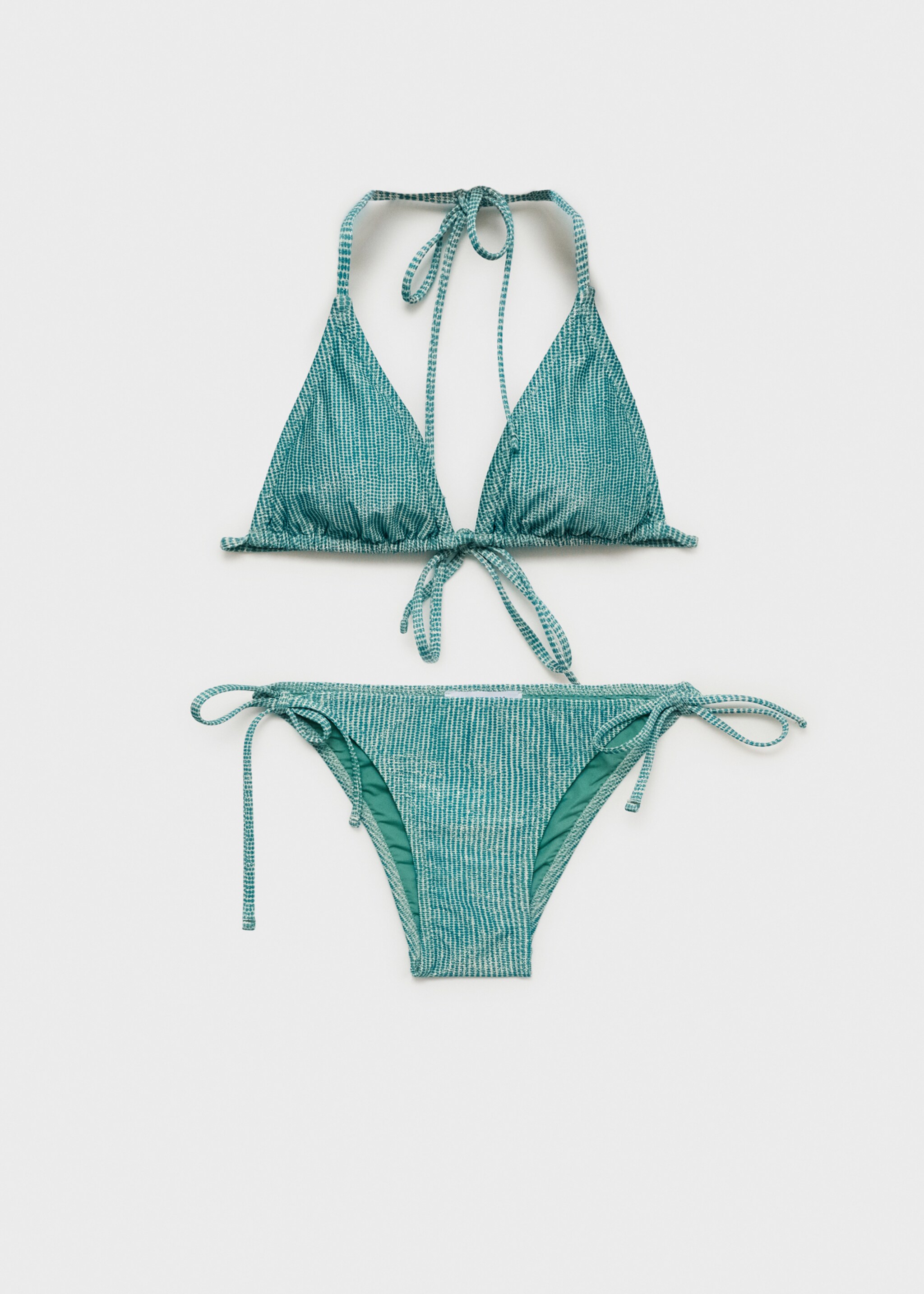 Bikini estampat lúrex - Article sense model, Verd menta. Ref: 87085743-00.