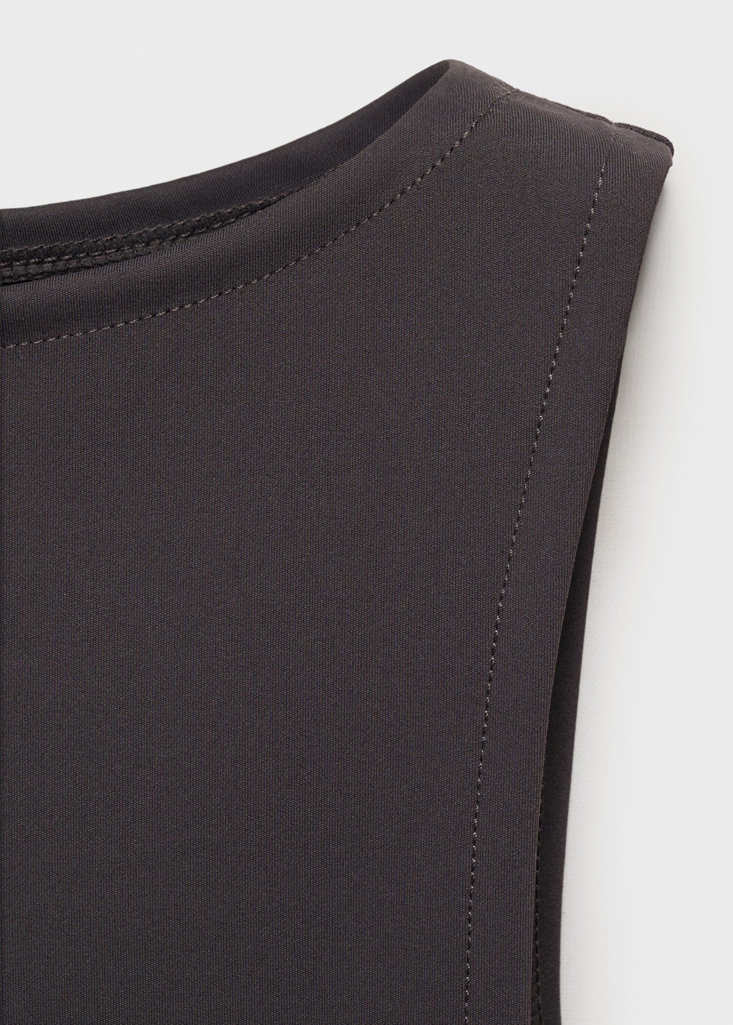 Boat neck strapless top - Details of the article 8