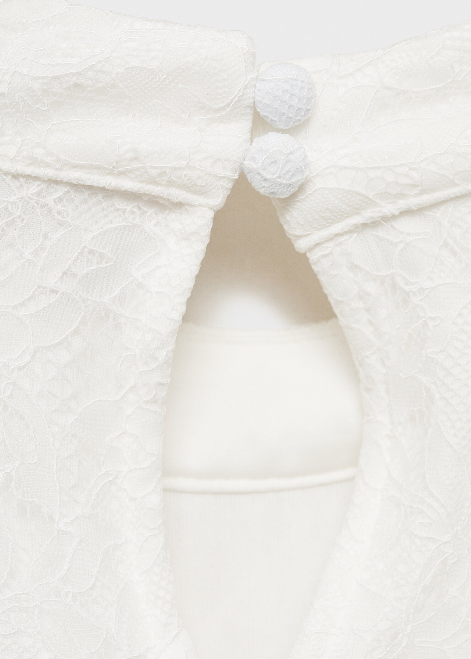 Pleated lace dress - Details of the article 0