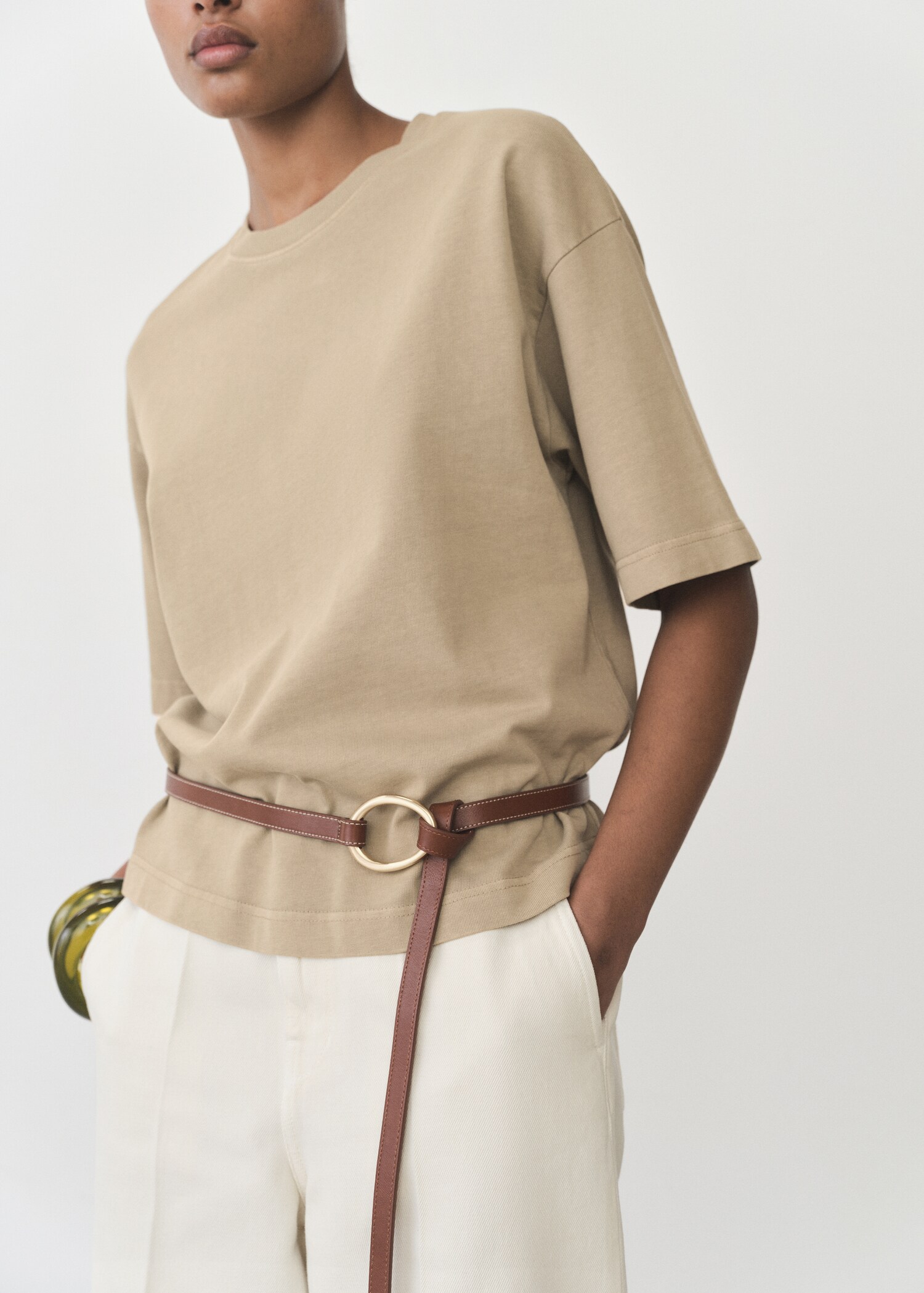 Oversized cotton t-shirt - Medium plane