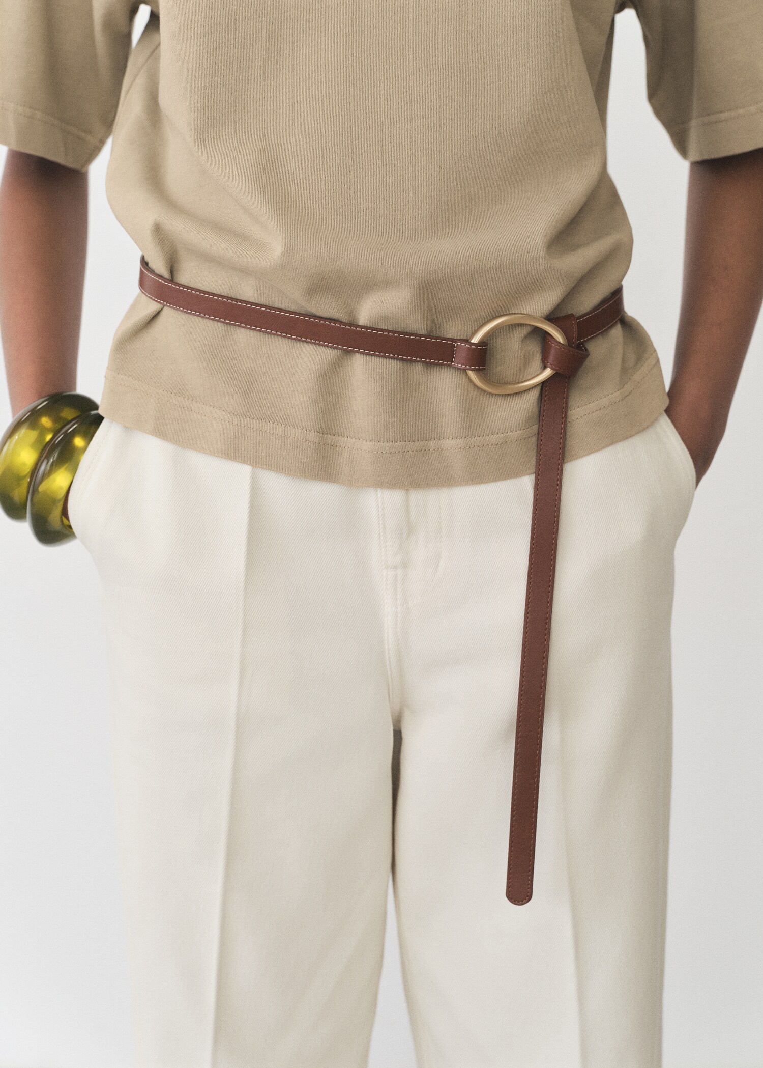 Oversized cotton t-shirt - Details of the article 1