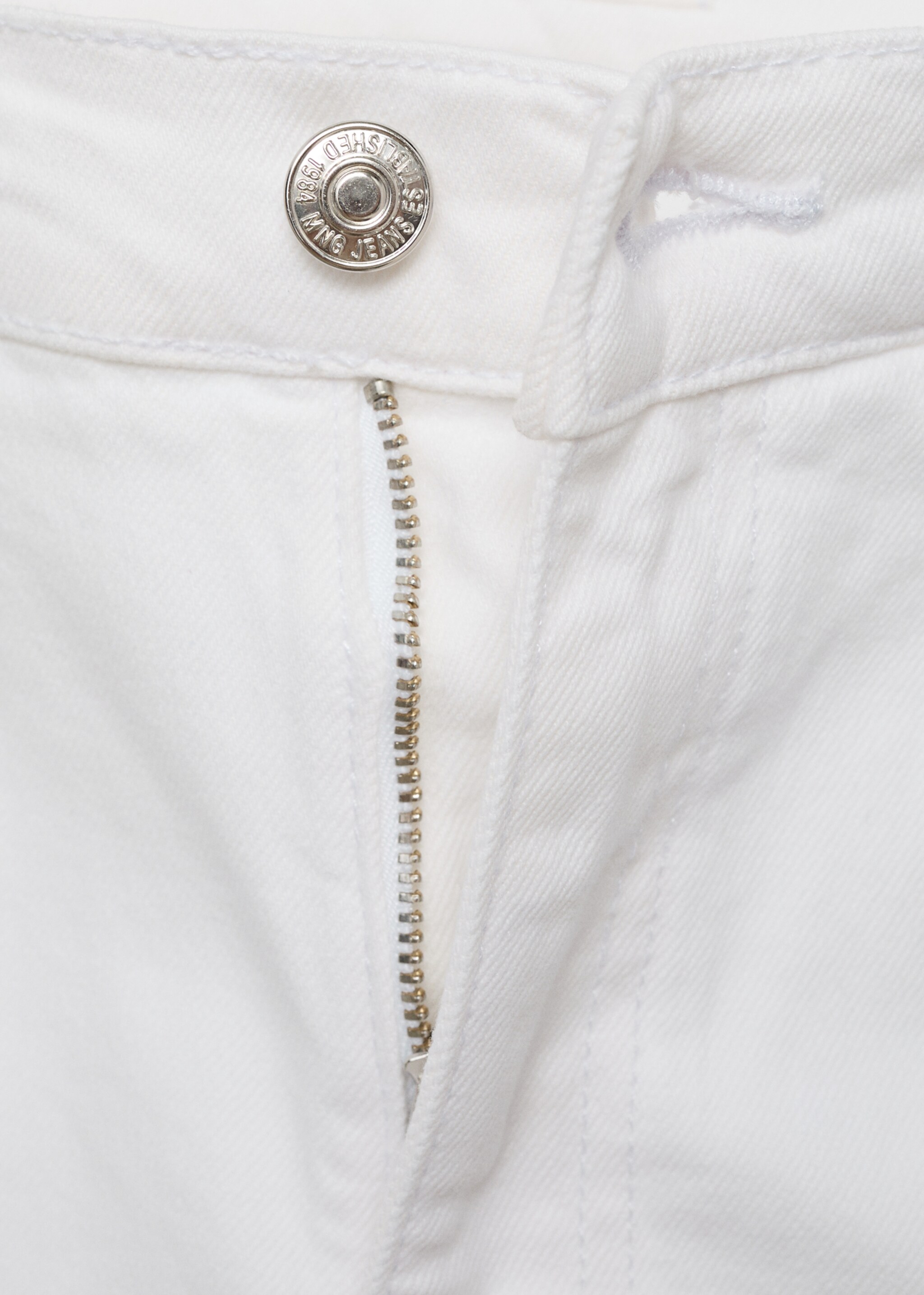 Claudia slim-fit cropped jeans - Details of the article 8, White. Ref: 87085758-00.