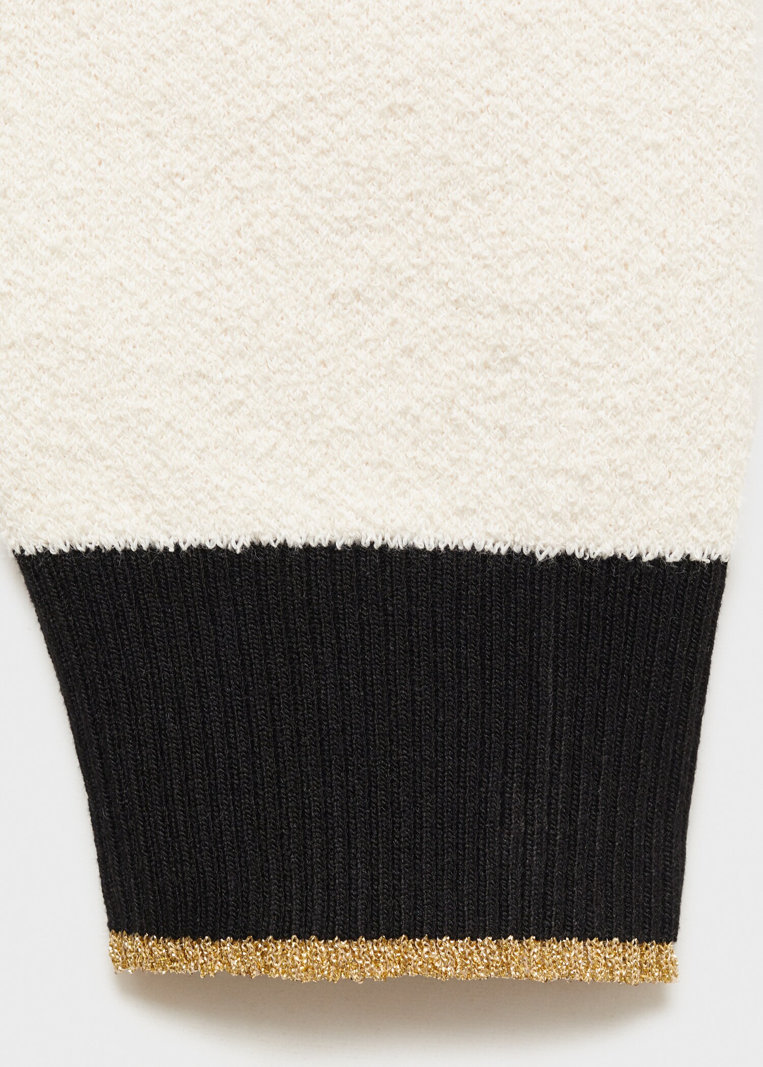 Knitted cardigan with double trim - Details of the article 0