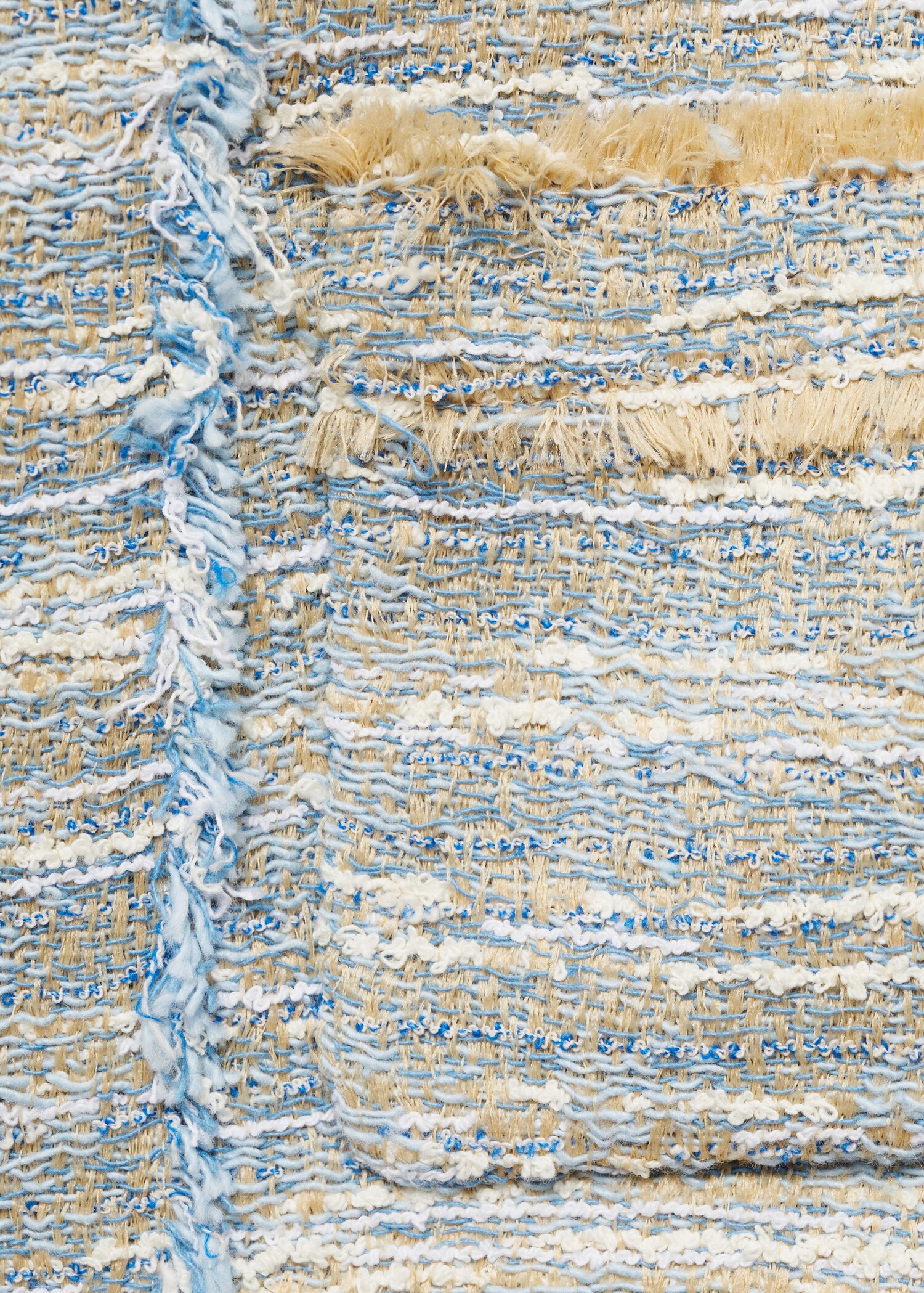Tweedjacke mit ausgefransten Abschlüssen - Detail des Artikels 8