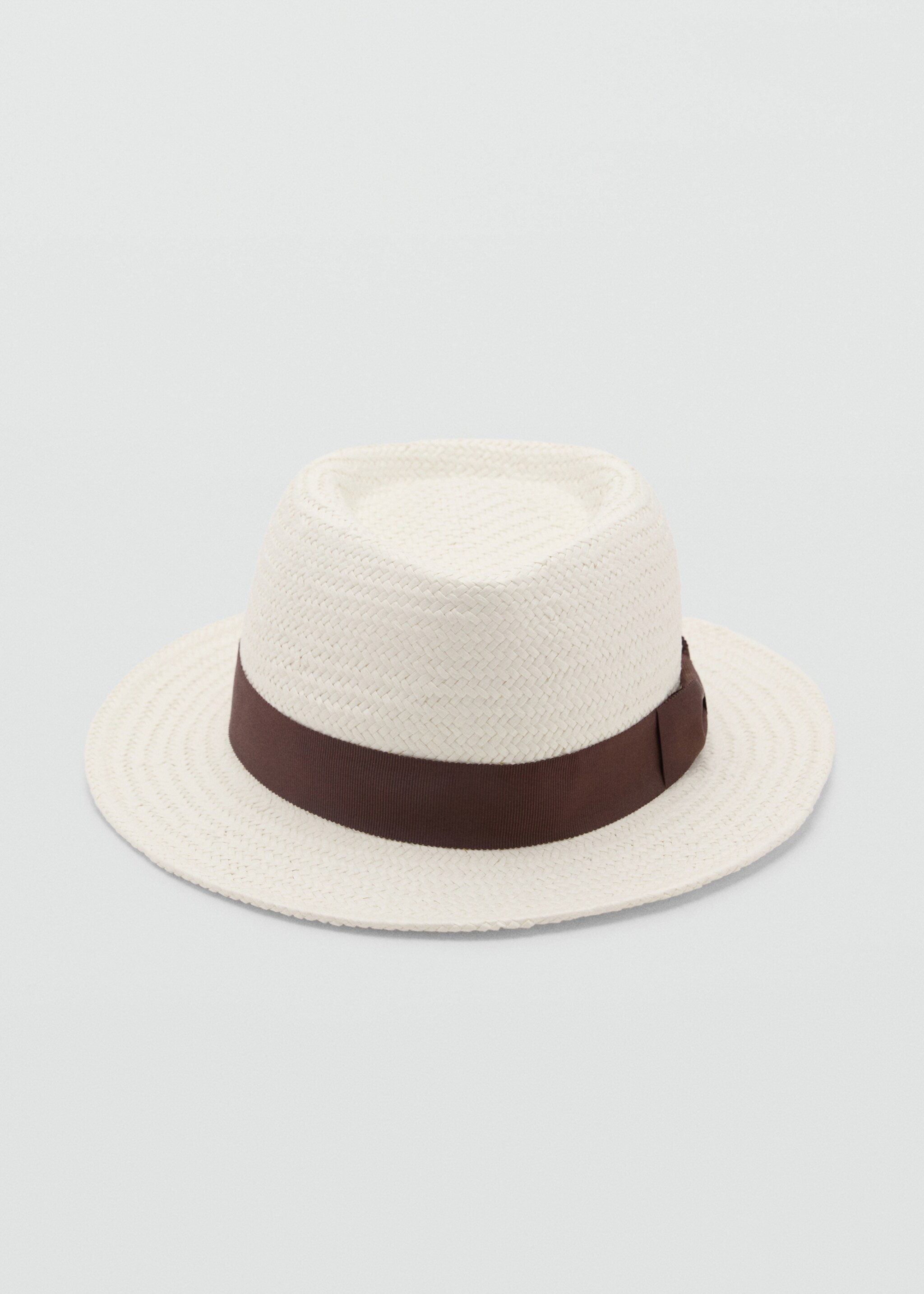 Natural fiber bow hat - Medium plane, Off White. Ref: 87085916-00.