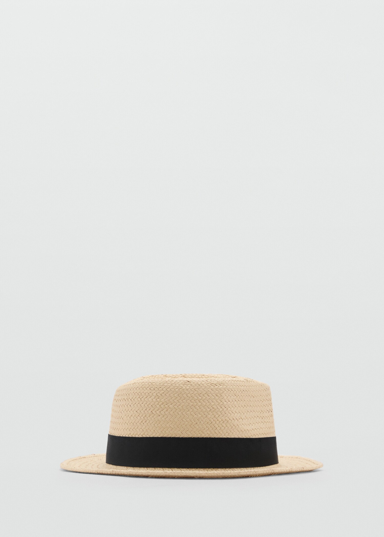 Natural fiber bow hat - Article without model