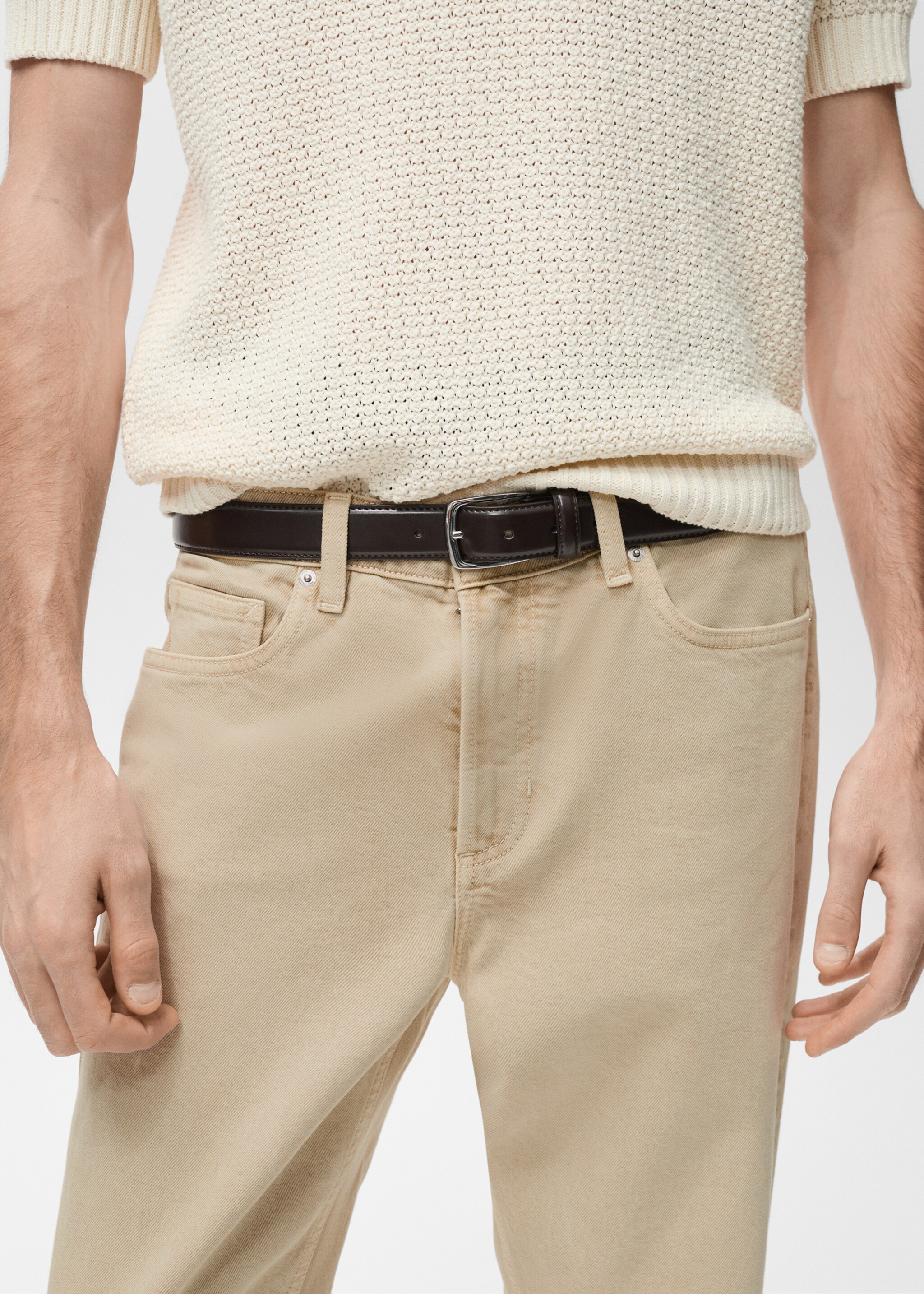 Tapered Fit-Jeans Ben - Detail des Artikels 1, Beige. Ref: 87085917-00.