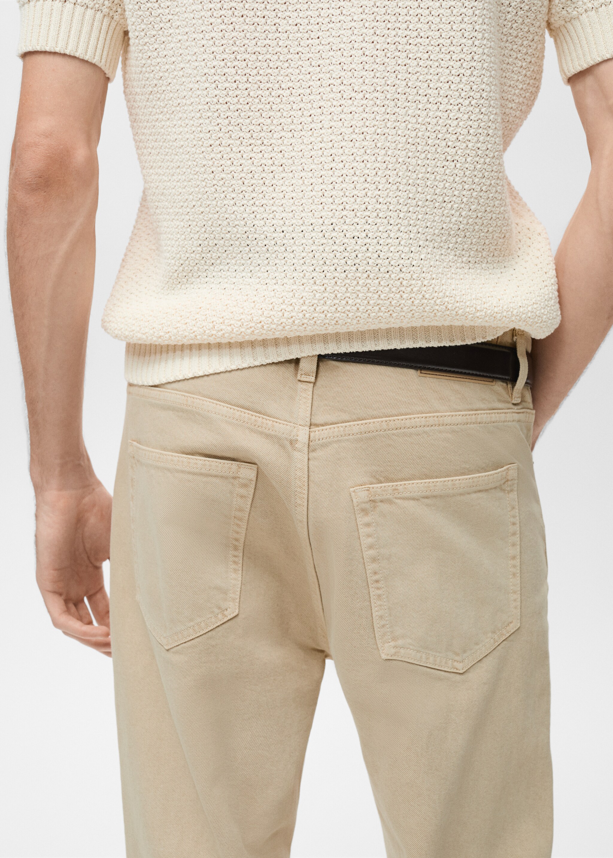 Tapered Fit-Jeans Ben - Detail des Artikels 6, Beige. Ref: 87085917-00.