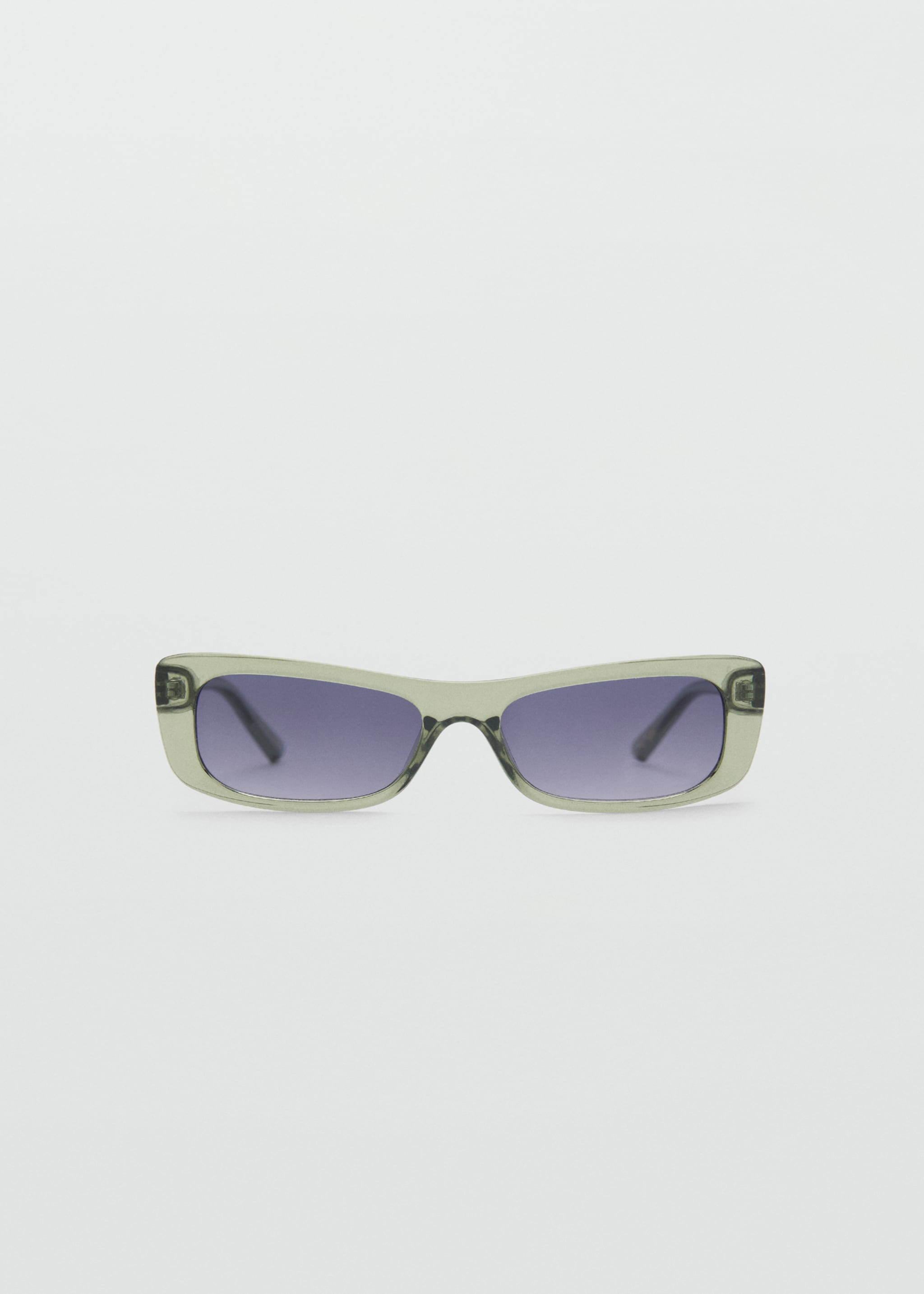 Squared frame sunglasses - Article without model, Green. Ref: 87085924-00.