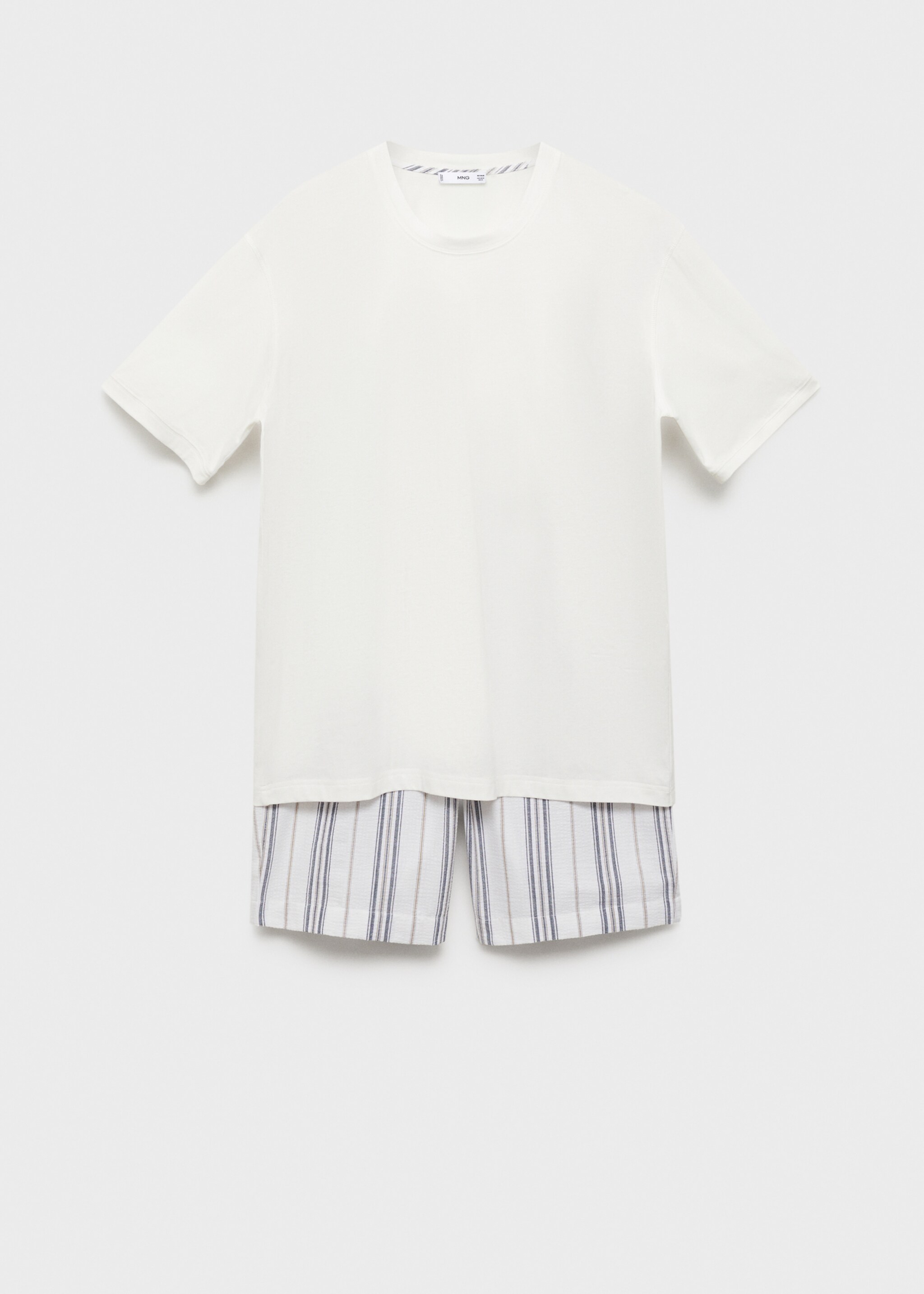 Pack of 100% cotton short pyjamas - Article without model, Ecru. Ref: 87085938-00.