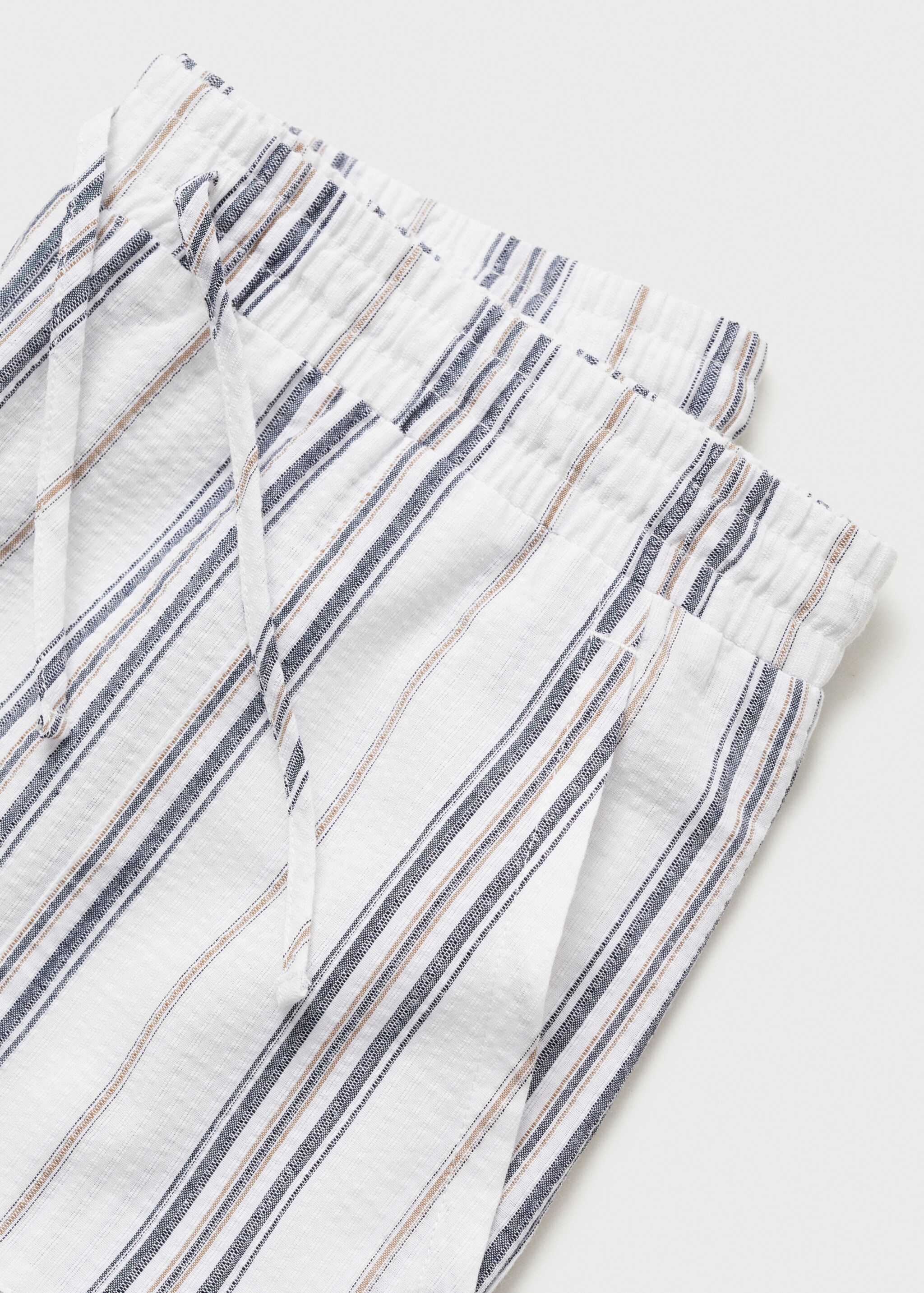 Pack of 100% cotton short pyjamas - Details of the article 0, Ecru. Ref: 87085938-00.