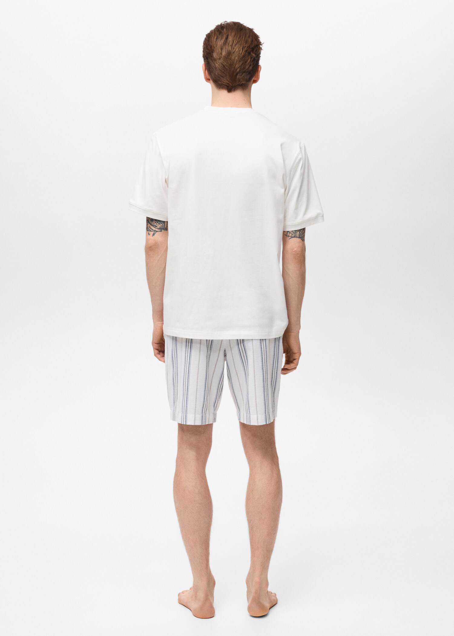 Pack of 100% cotton short pyjamas - Reverse of the article