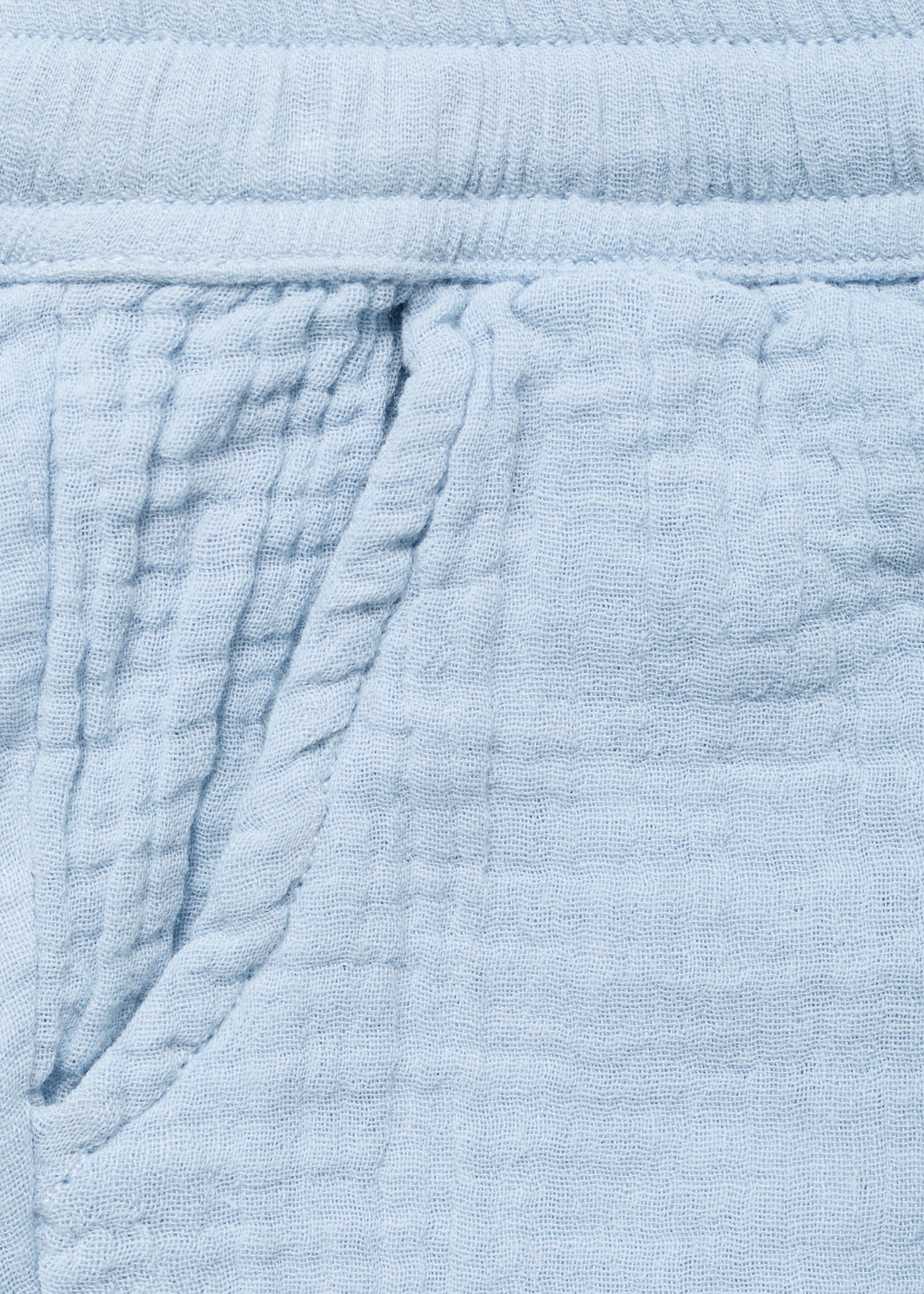 Cotton Bermuda shorts - Details of the article 0, Blue. Ref: 87085939-00.