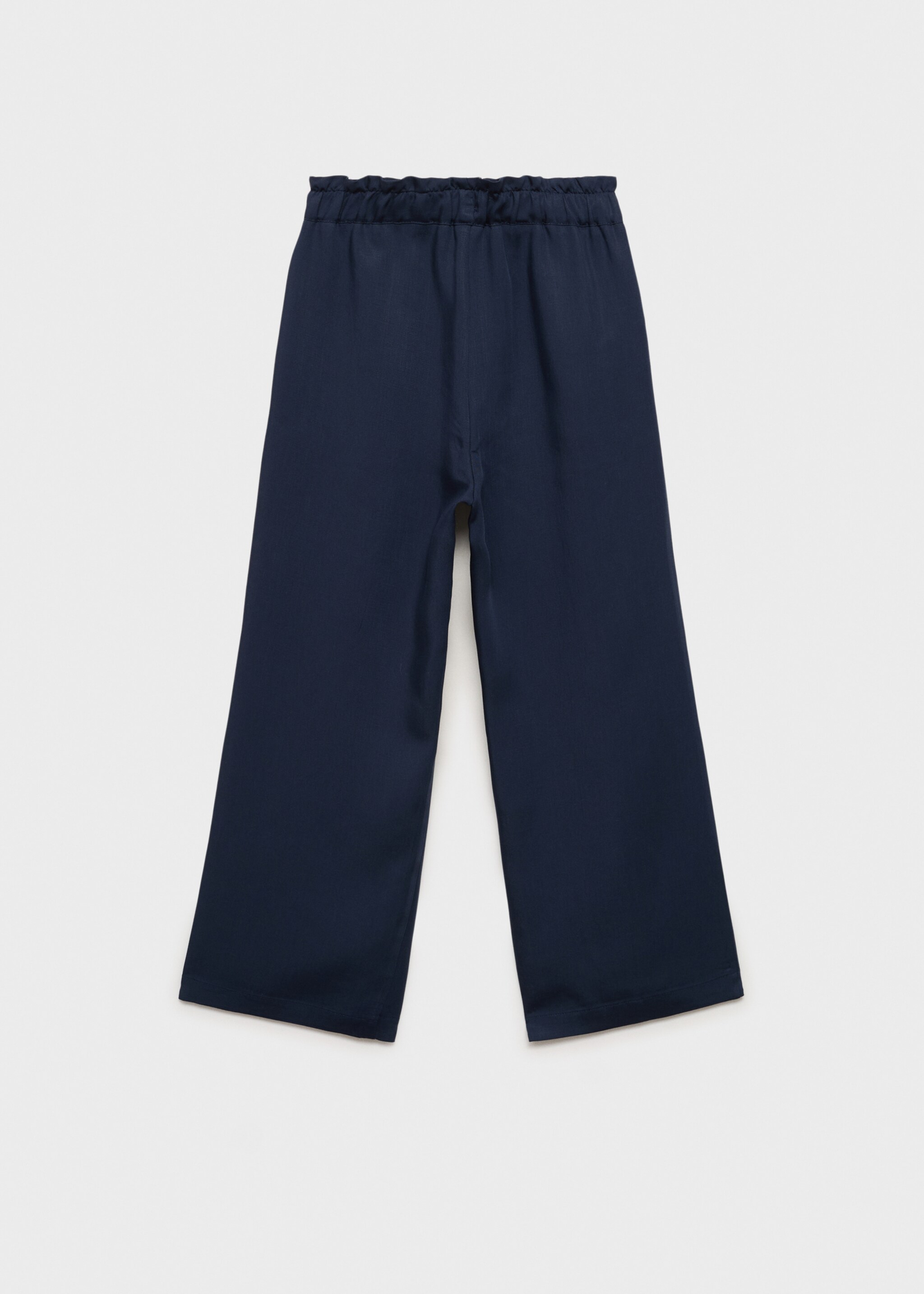 Pantalón cinturón lazo - Reverso del artículo, Azul marino oscuro. Ref: 87085942-00.