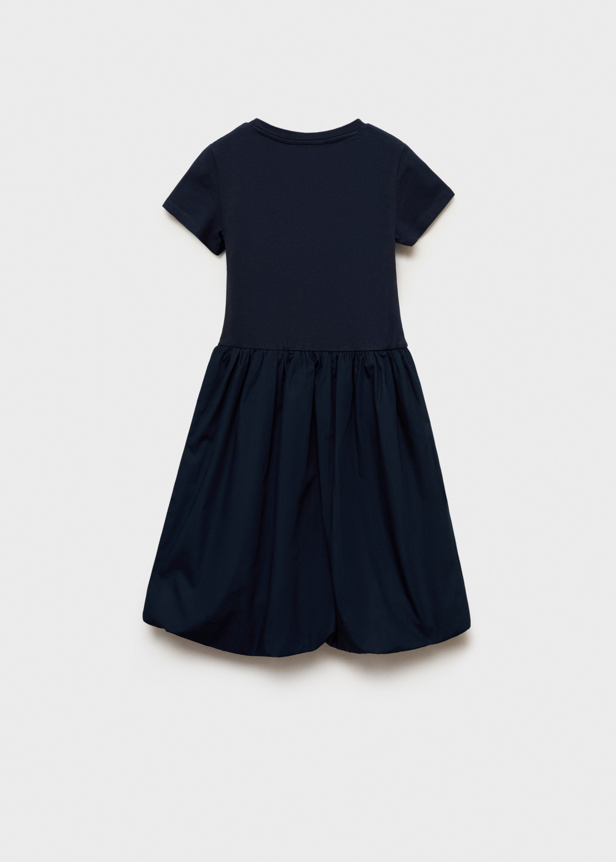 Φόρεμα με φούστα balloon - Πίσω όψη προϊόντος, Σκούρο Μπλε Μαρέν. Ref: 87085945-00.