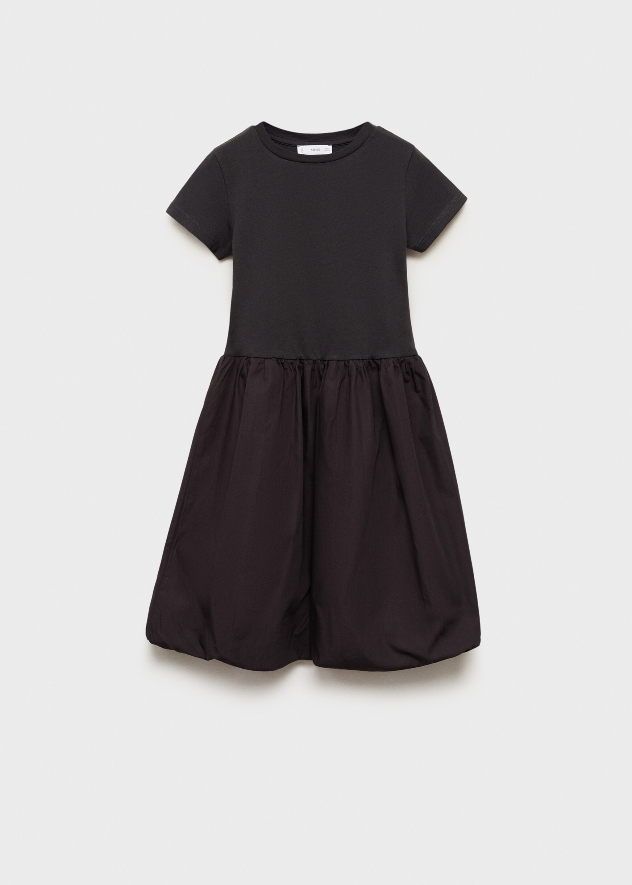 Ballon skirt dress - Article without model, Charcoal. Ref: 87085945-00.