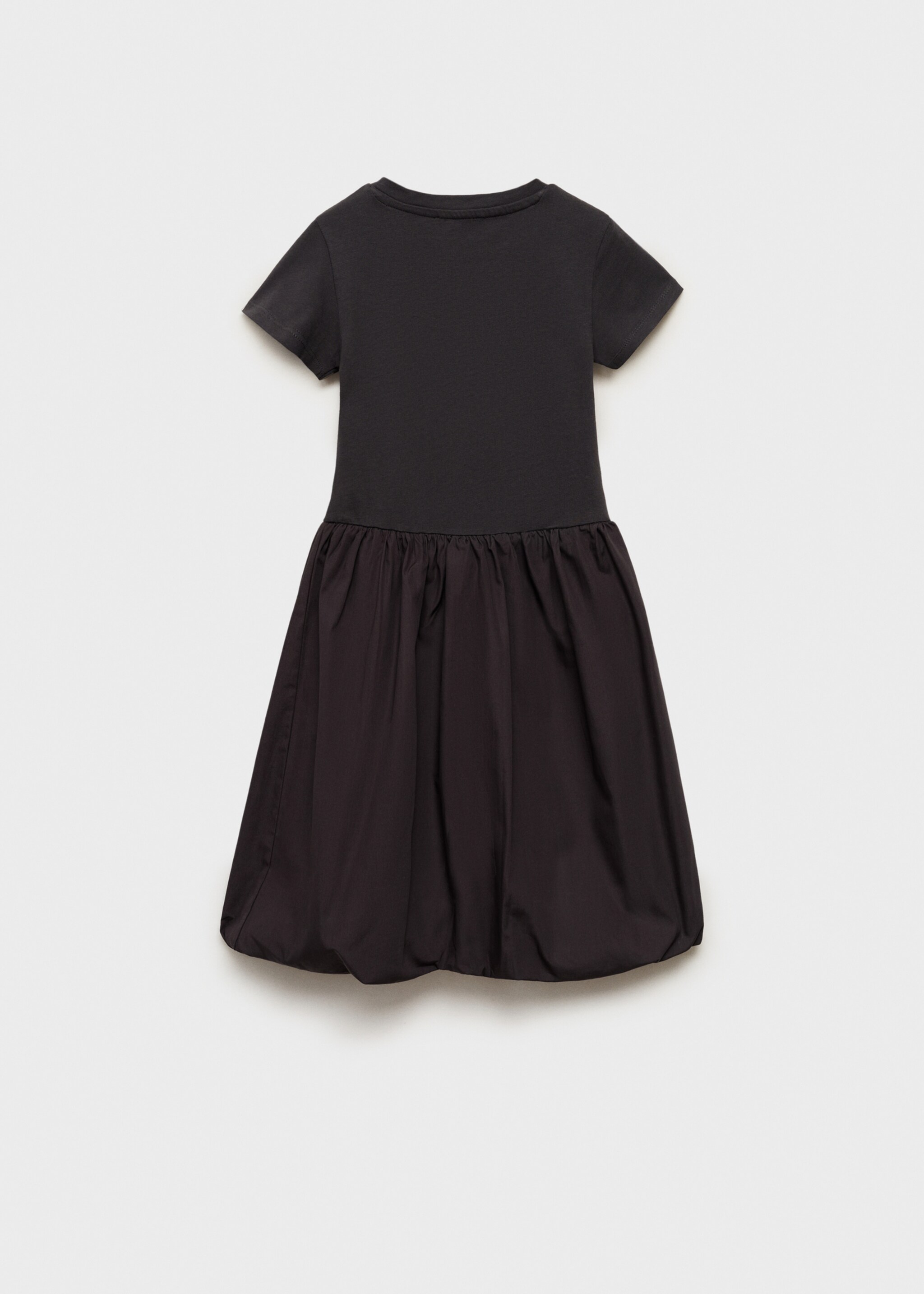 Ballon skirt dress - Reverse of the article, Charcoal. Ref: 87085945-00.