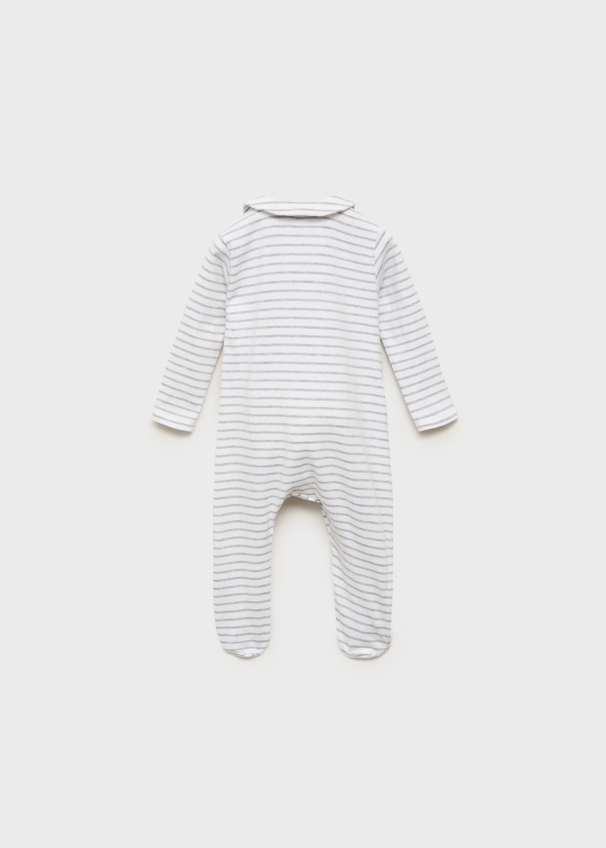 Striped bodysuit pyjamas - Reverse of the article, Off White. Ref: 87085946-00.