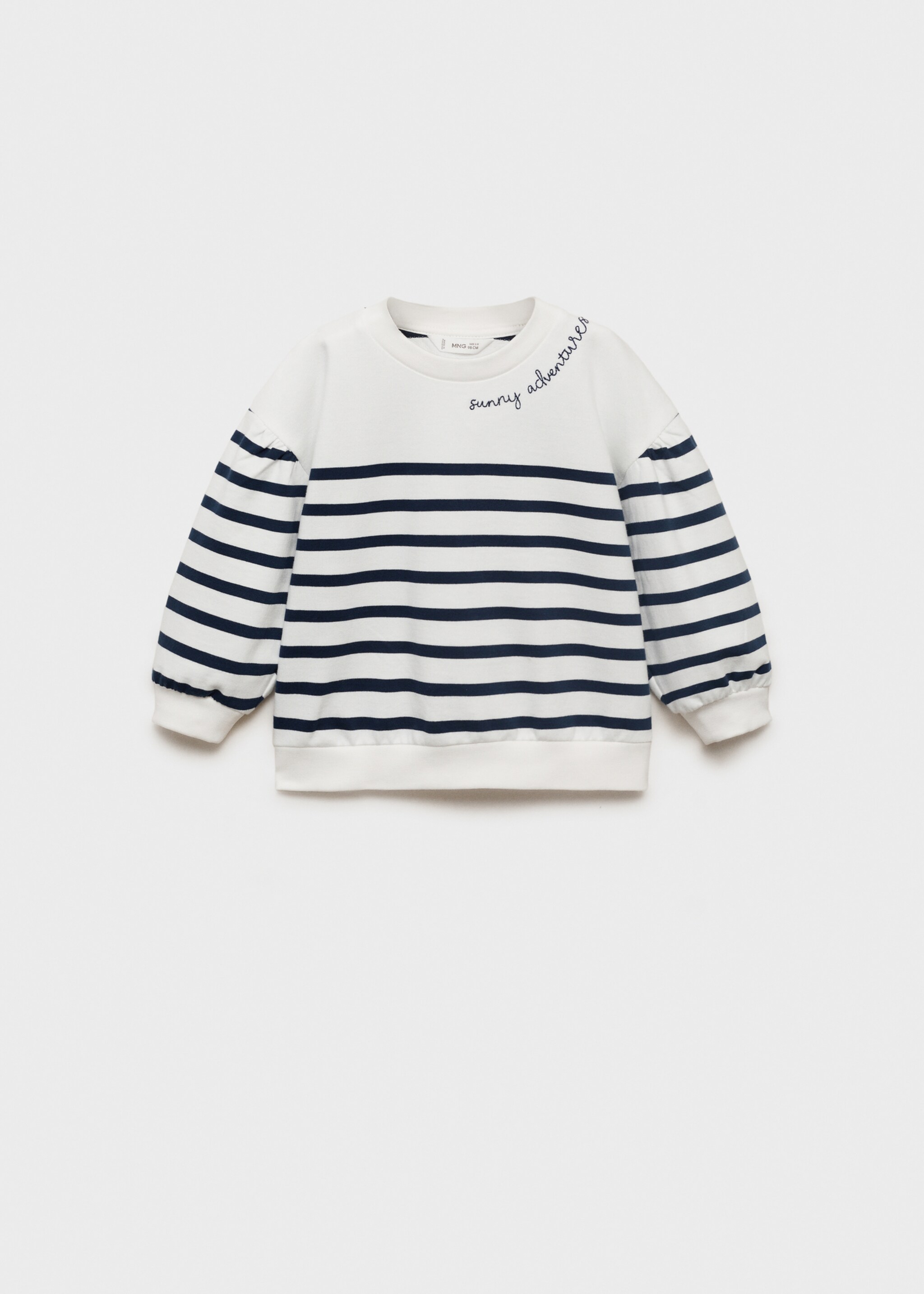 Dessuadora ratlles missatge - Article sense model, Blau marí fosc. Ref: 87085962-00.