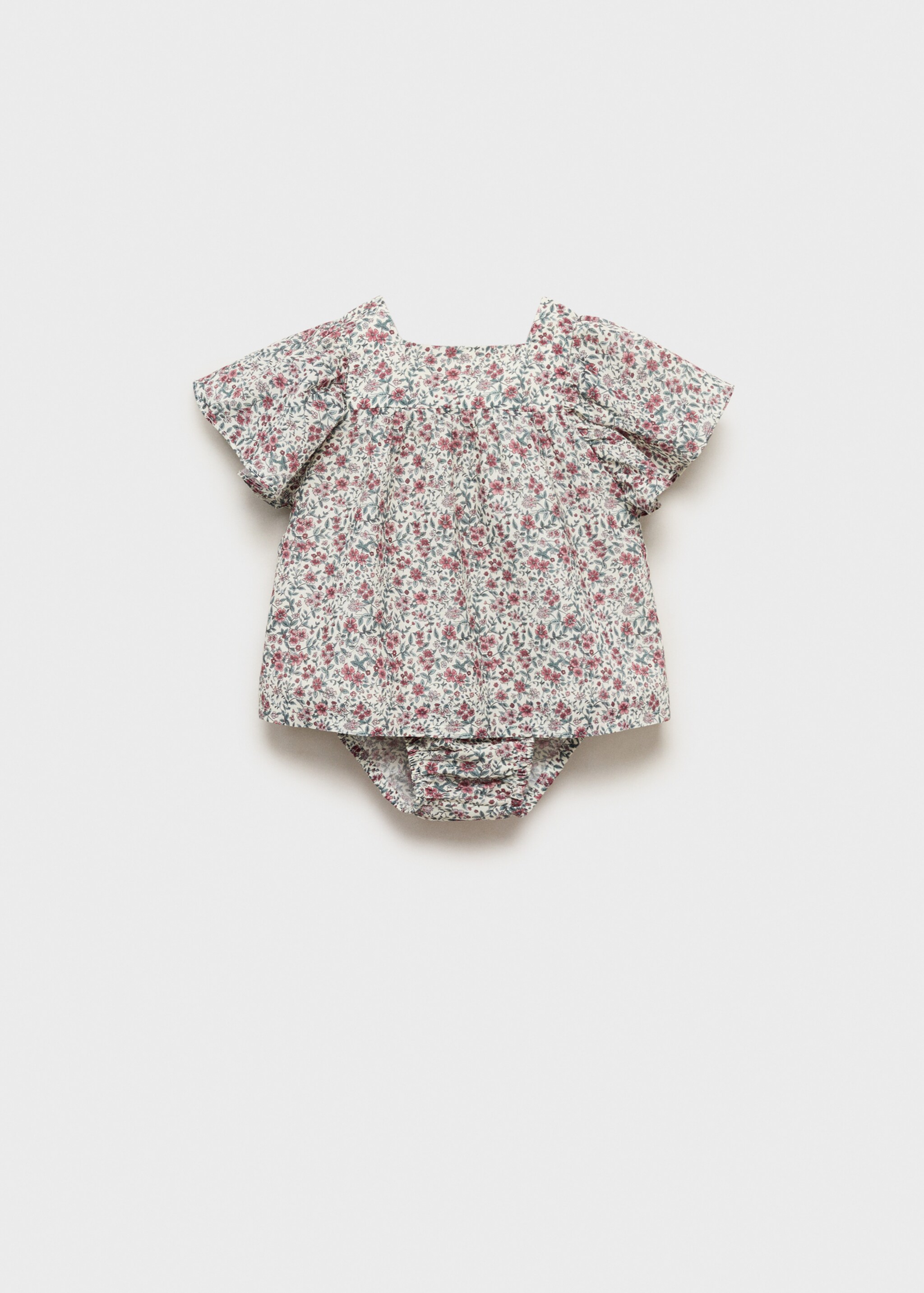 Printed dress and nappy cover - Article without model, Pink. Ref: 87085965-00.