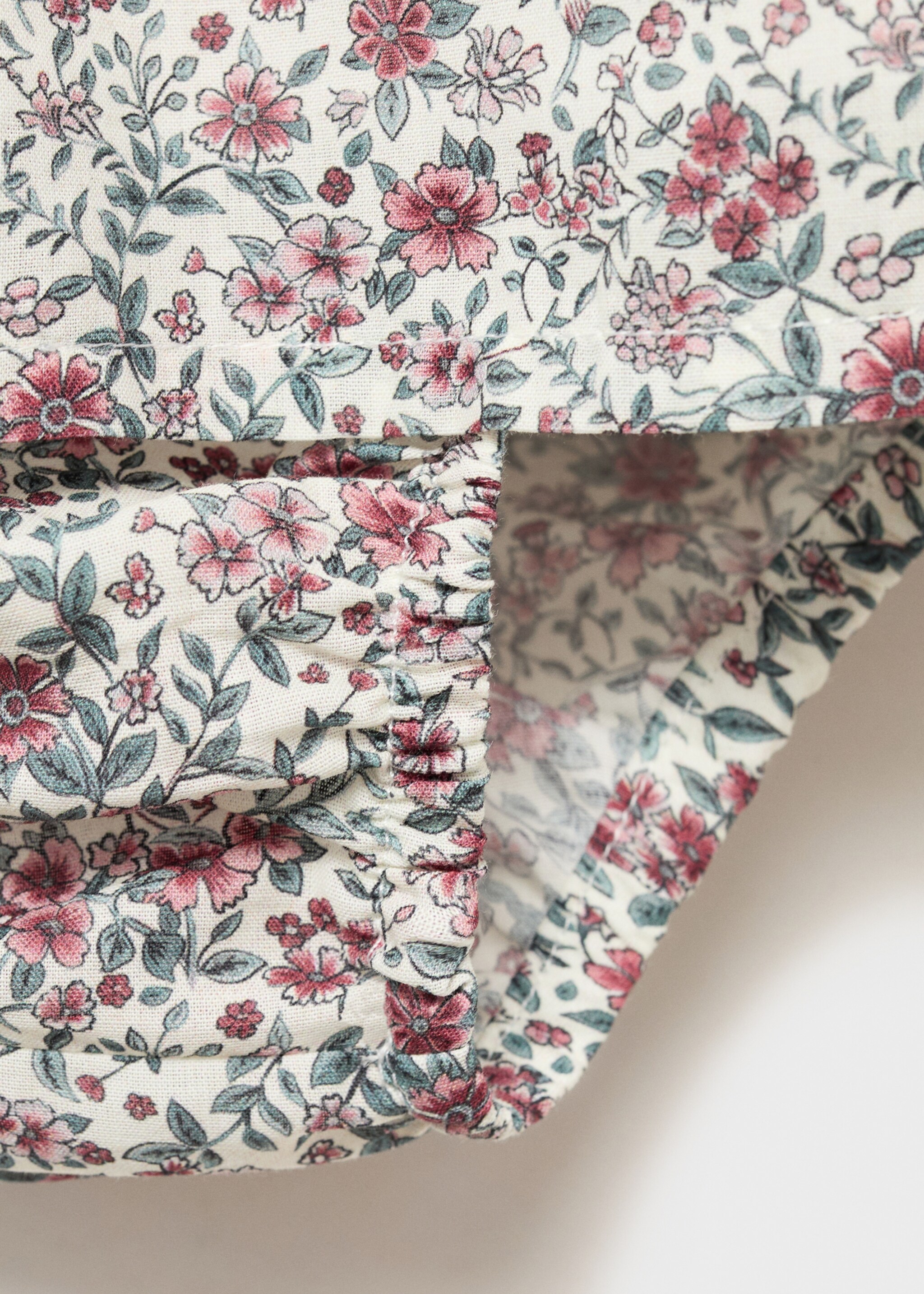 Printed dress and nappy cover - Details of the article 0, Pink. Ref: 87085965-00.