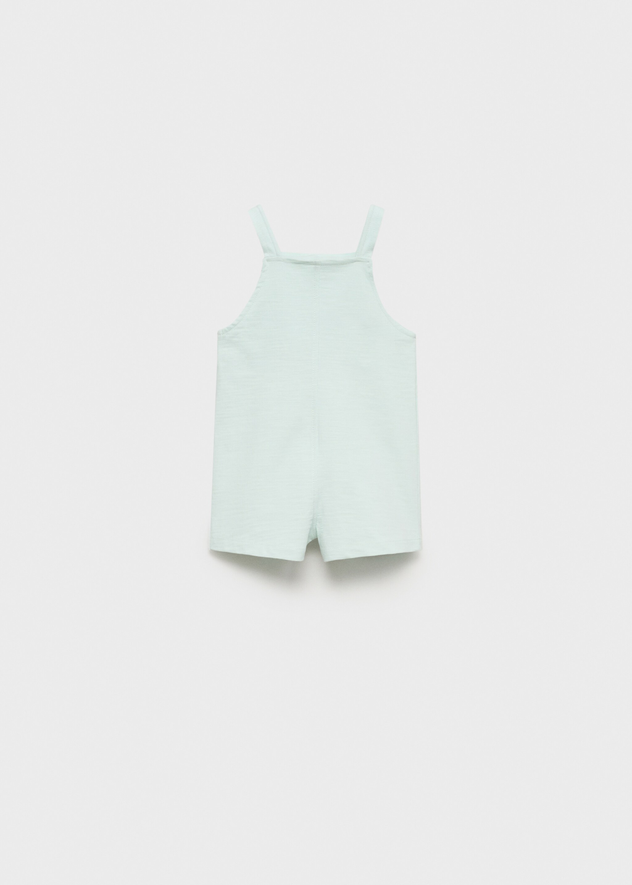 Peto corto algodón - Reverso del artículo, Verde. Ref: 87085972-00.