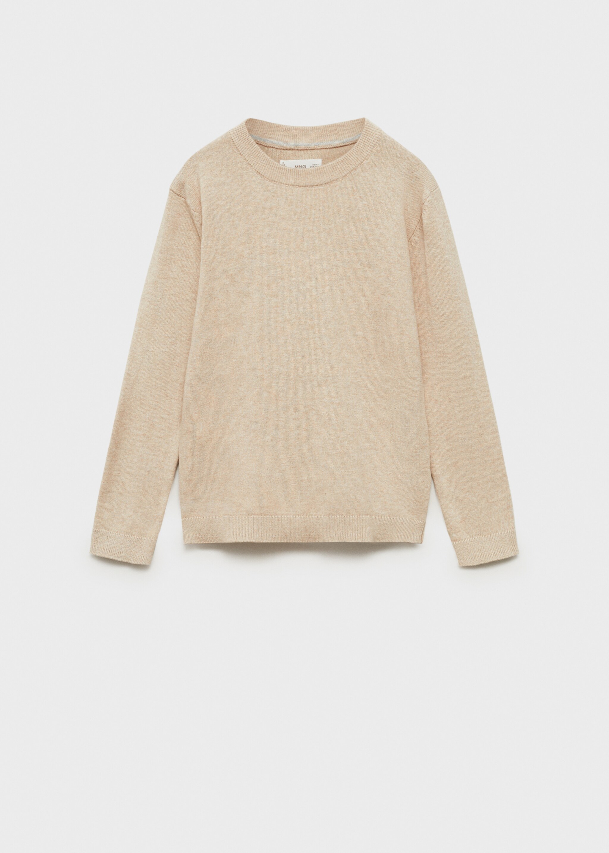 Flecked cotton-blend sweater - Article without model, Sand. Ref: 87085979-00.