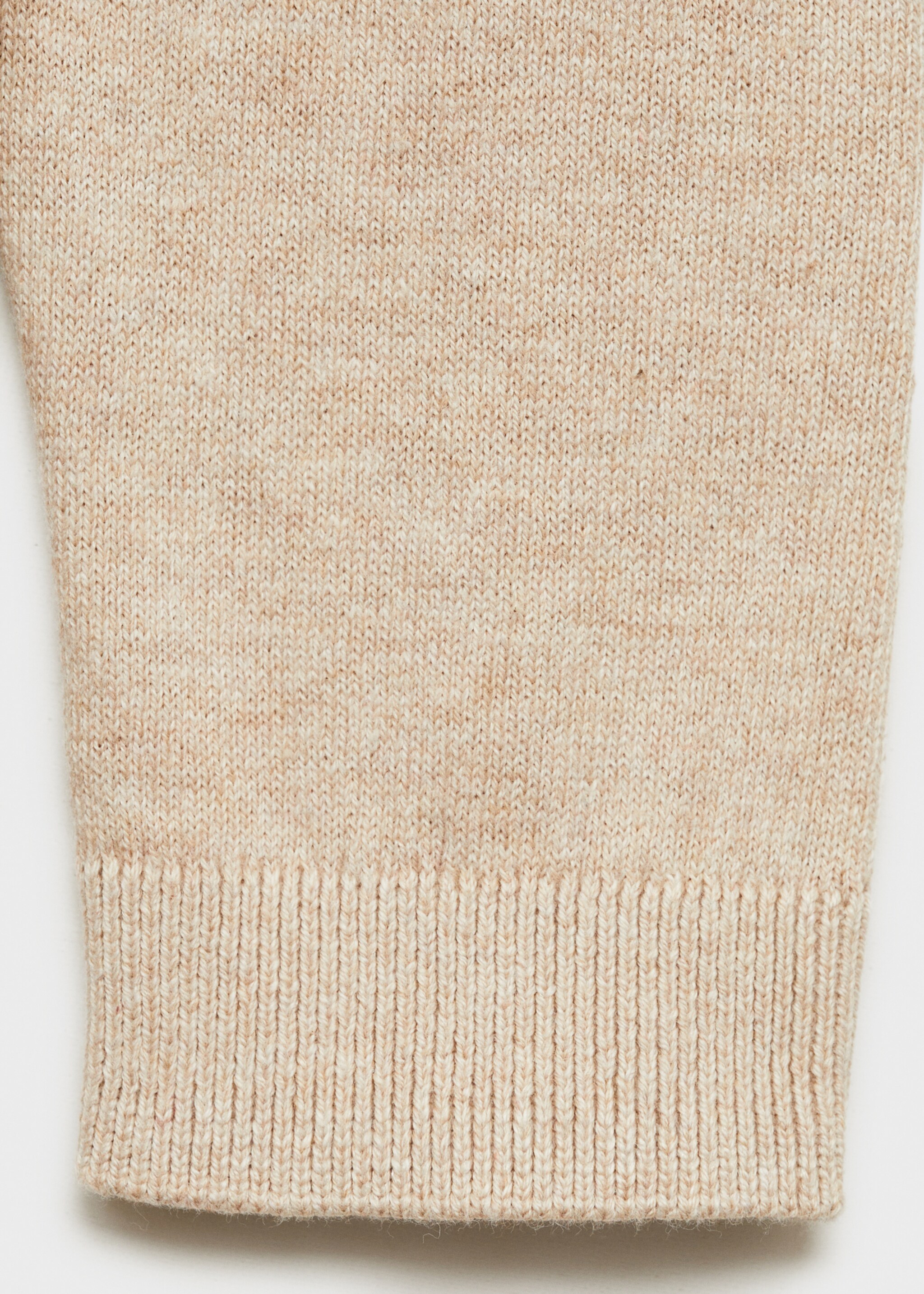 Flecked cotton-blend sweater - Details of the article 0, Sand. Ref: 87085979-00.