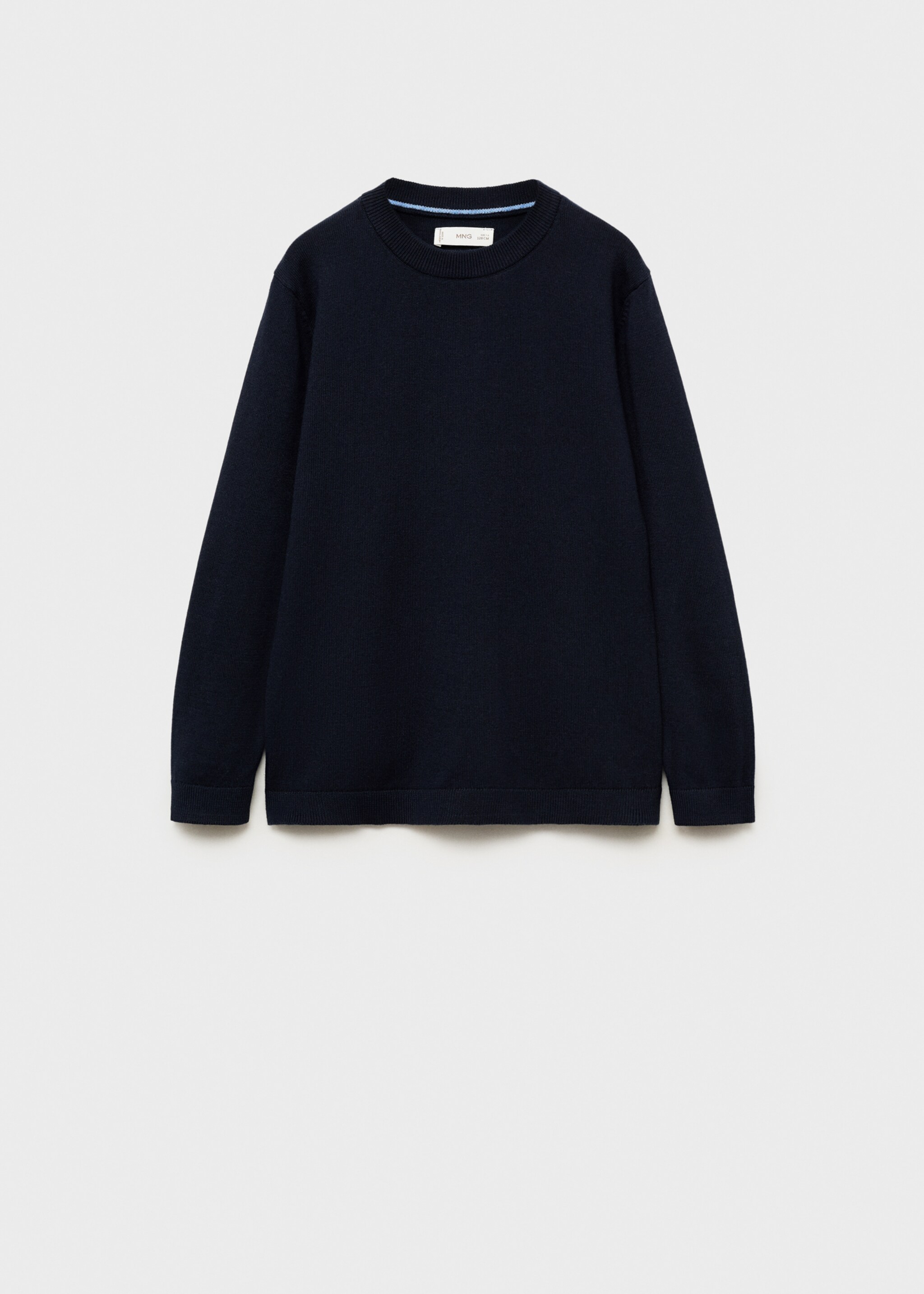 Flecked cotton-blend sweater - Article without model, Navy. Ref: 87085979-00.