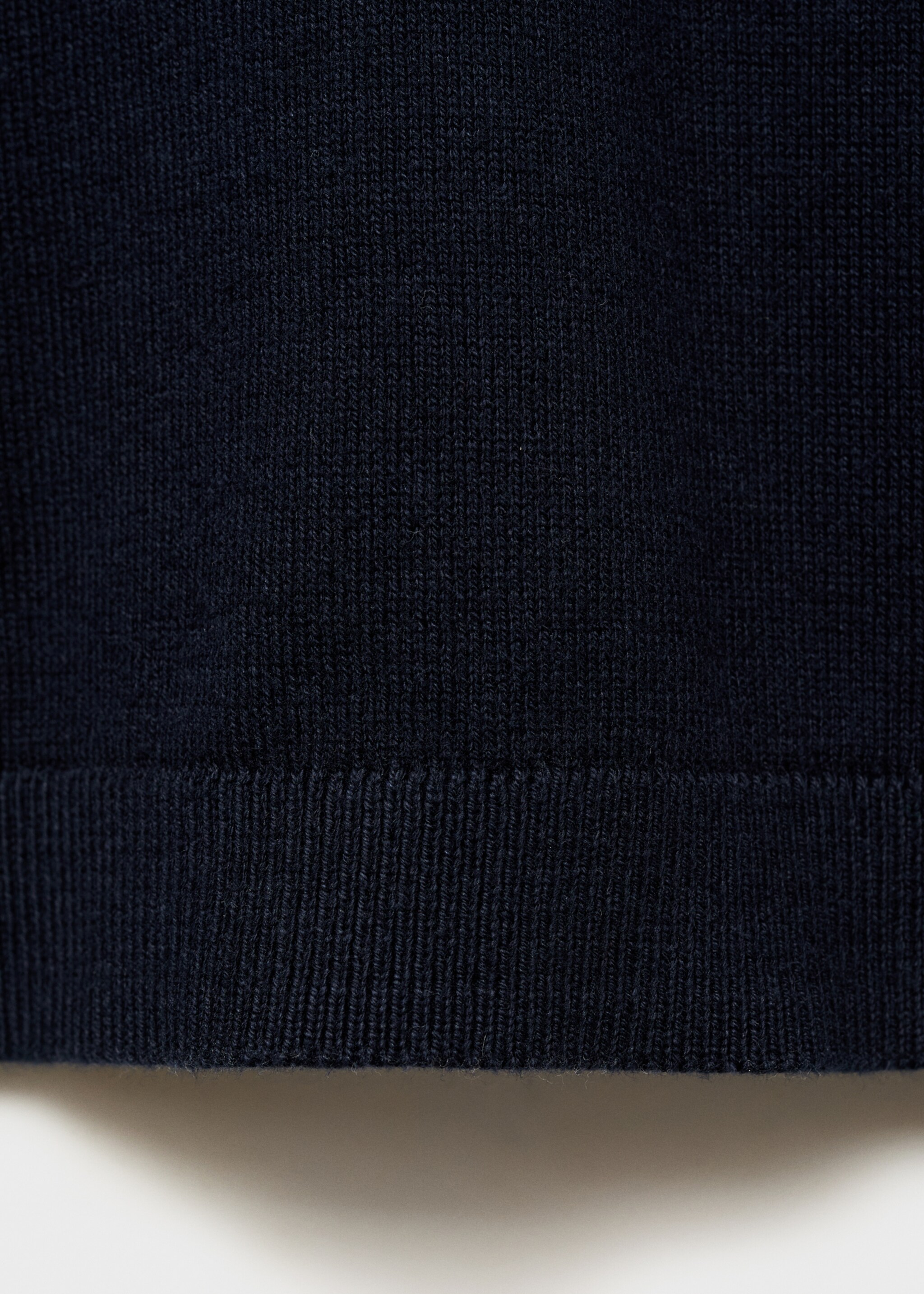 Flecked cotton-blend sweater - Details of the article 0, Navy. Ref: 87085979-00.